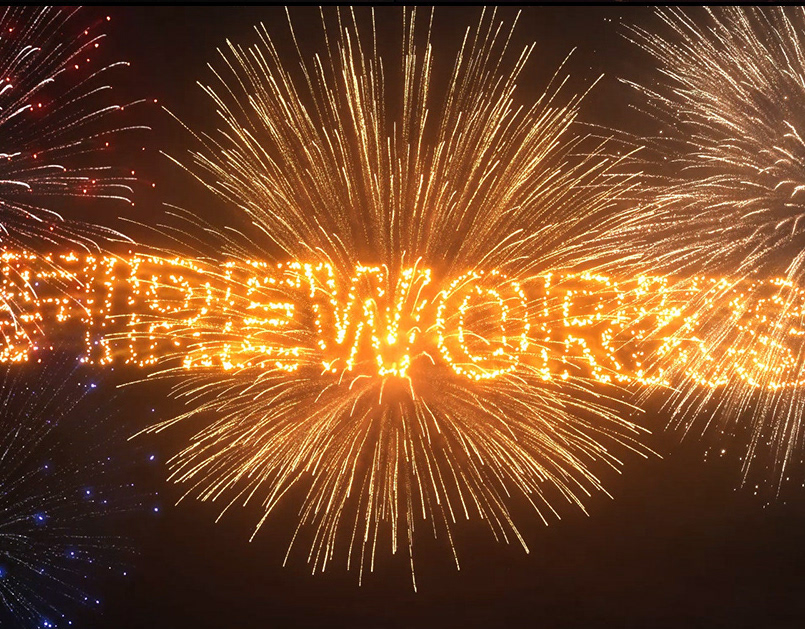 firework text after effects