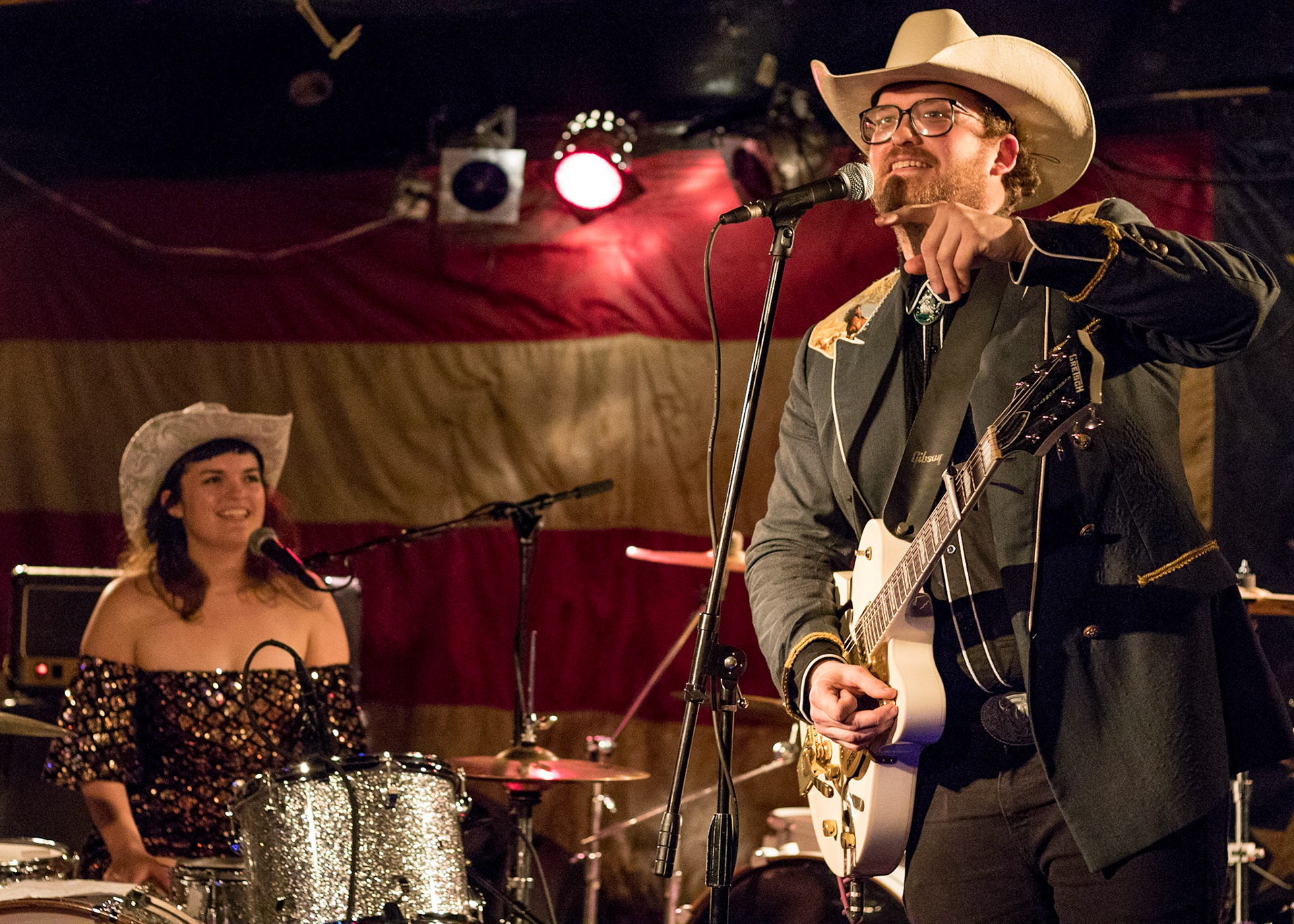 VOLK (Christoper Lowe, Eleot Reich) performs at The Nick, Jan. 14, 2019.