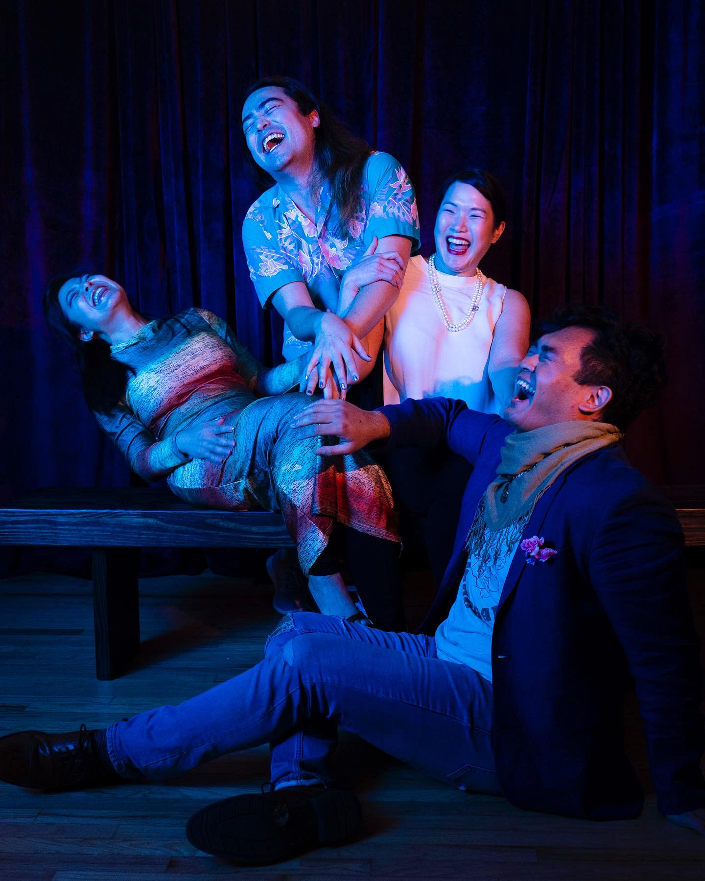 with Garrett D. Kim, Diana Ly, and Gaven Trinidad for "Love Letters to Our Past and Future Selves" - photo by Prisca Choe