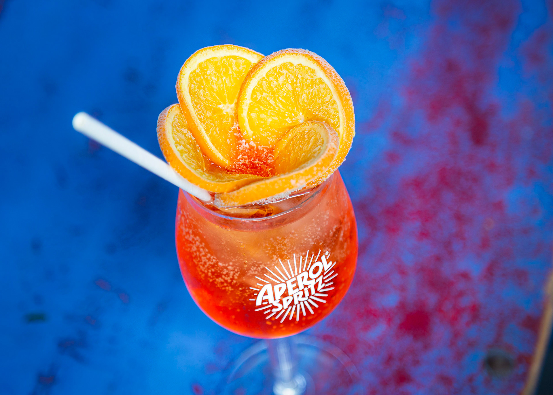 Cocktail spritz avec une décoration 
