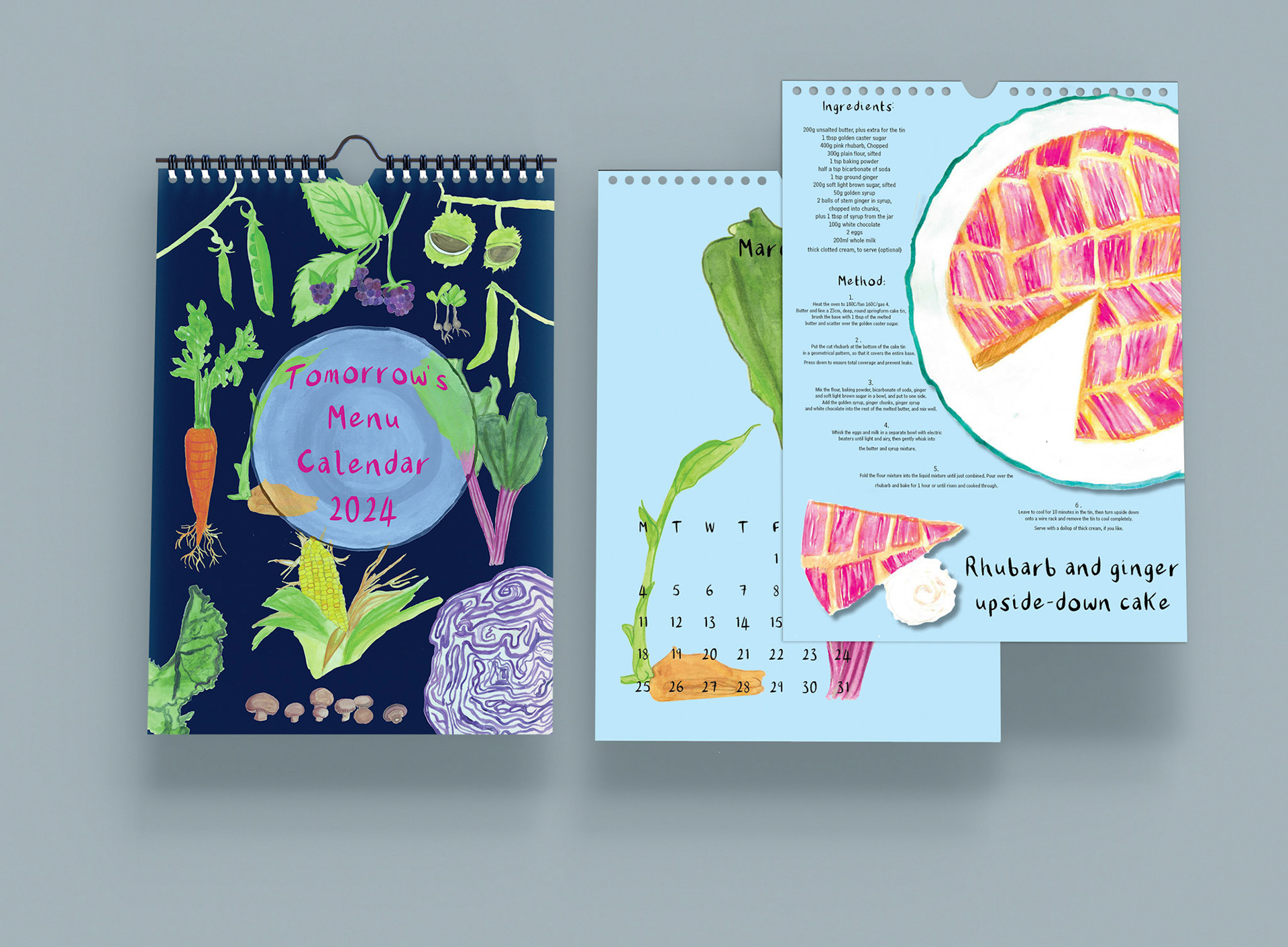 Tomorrow's Menu Calendar Layout