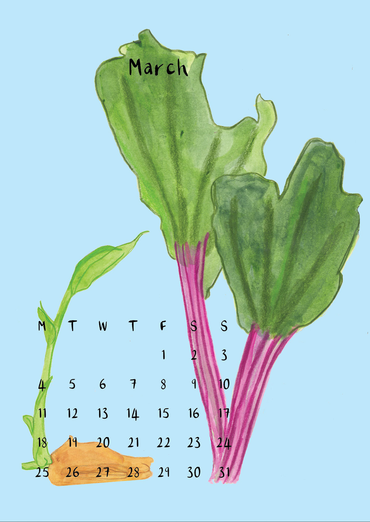 Tomorrow's Menu Calendar page
