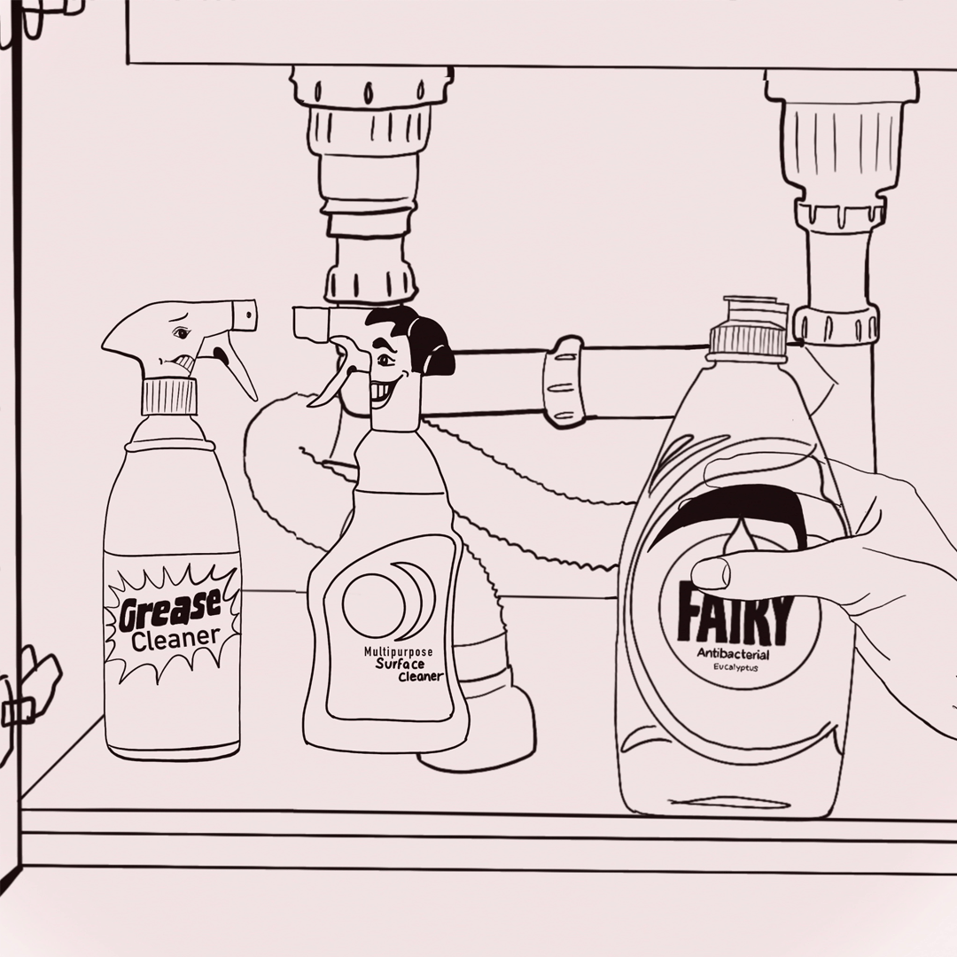 Fairy Liquid Advert Scamps