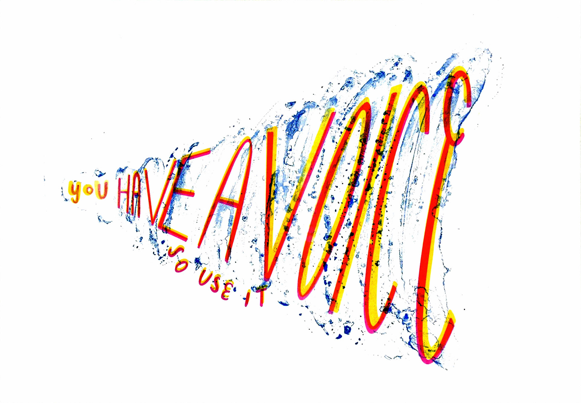 You Have A Voice Screenprint poster