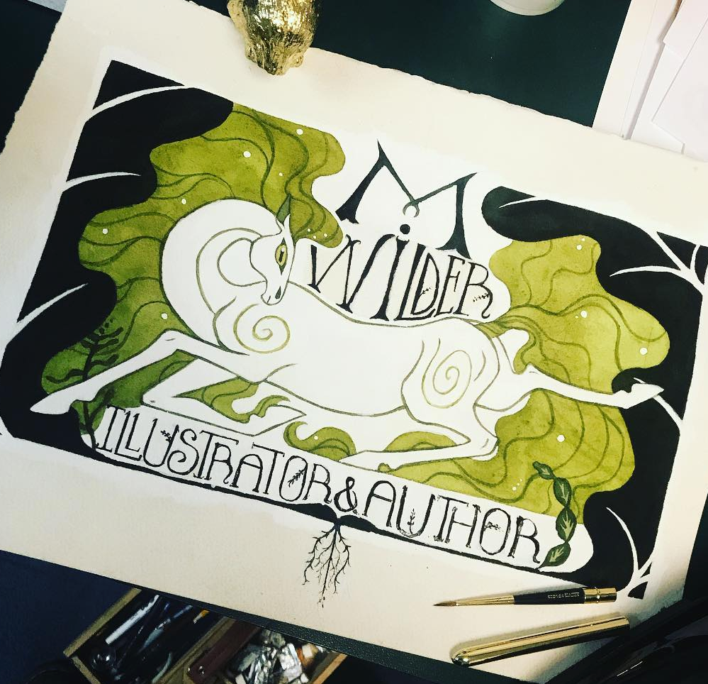 Original finished painting with originally intended text.