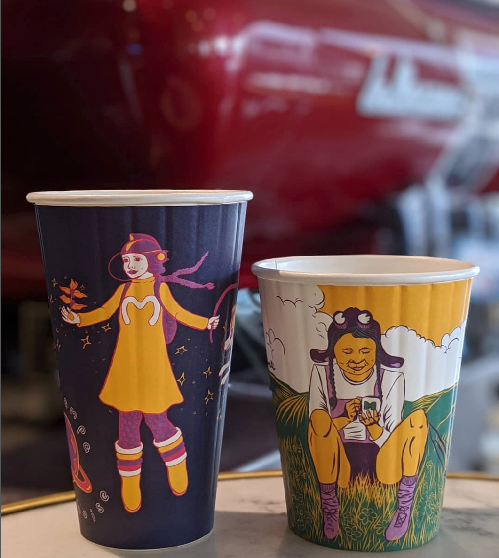 Client: Flying M Coffeegarage to-go cups
