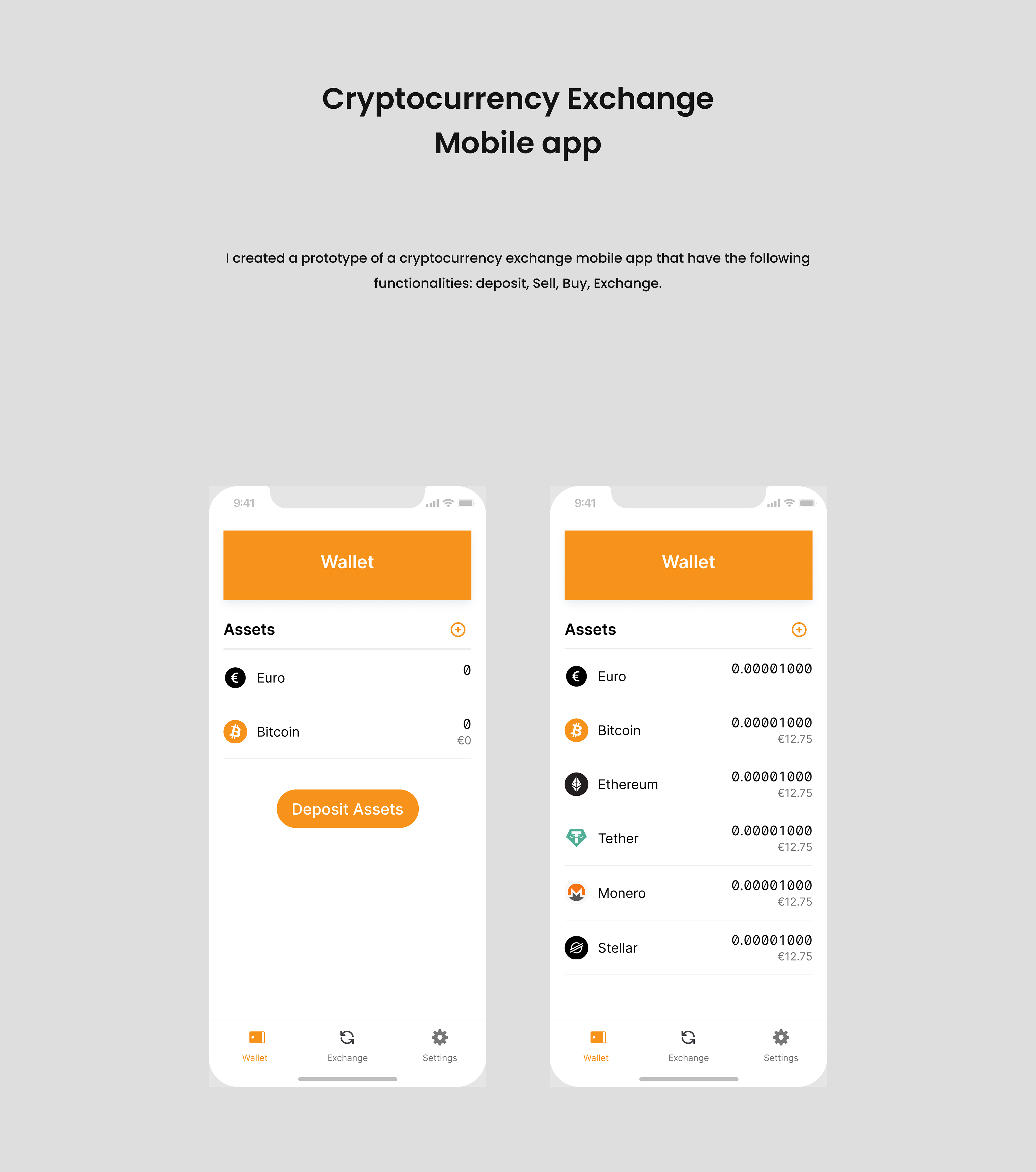 Alissa De Leva - Crypto Mobile App