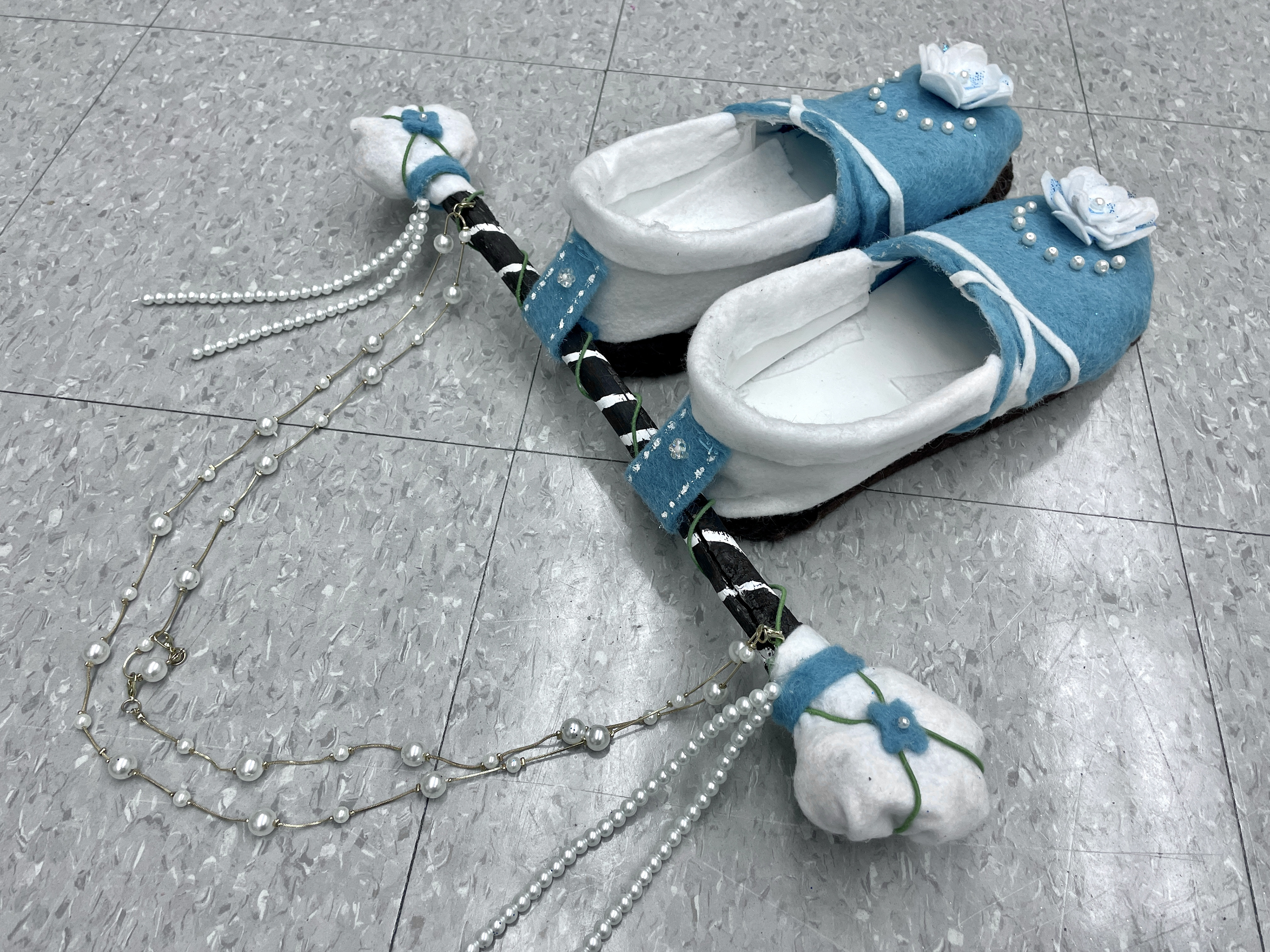 Glamorous Shackles, 2024, 10" x14" x6", Mixed Media