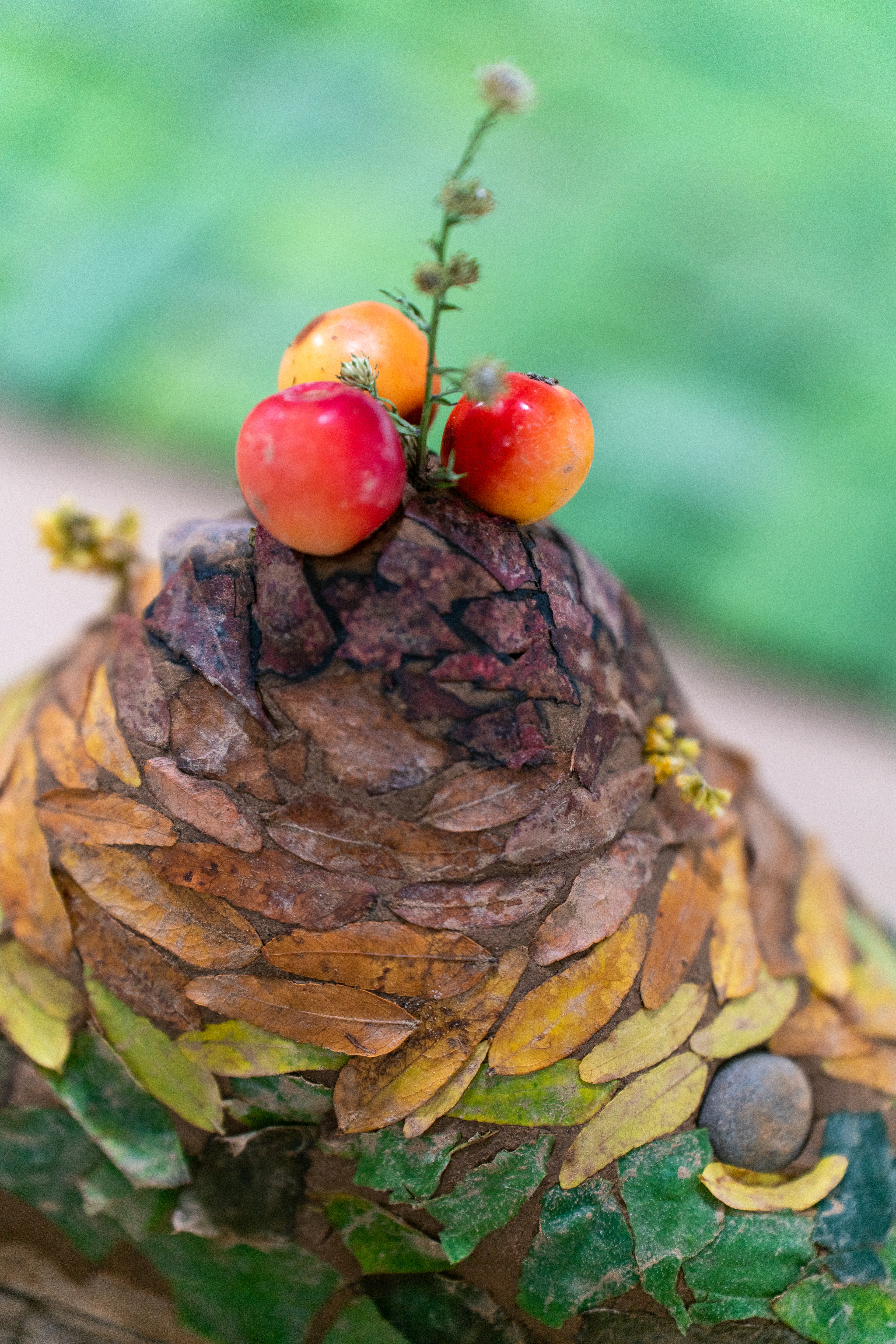 Made of self-collected objects from nature