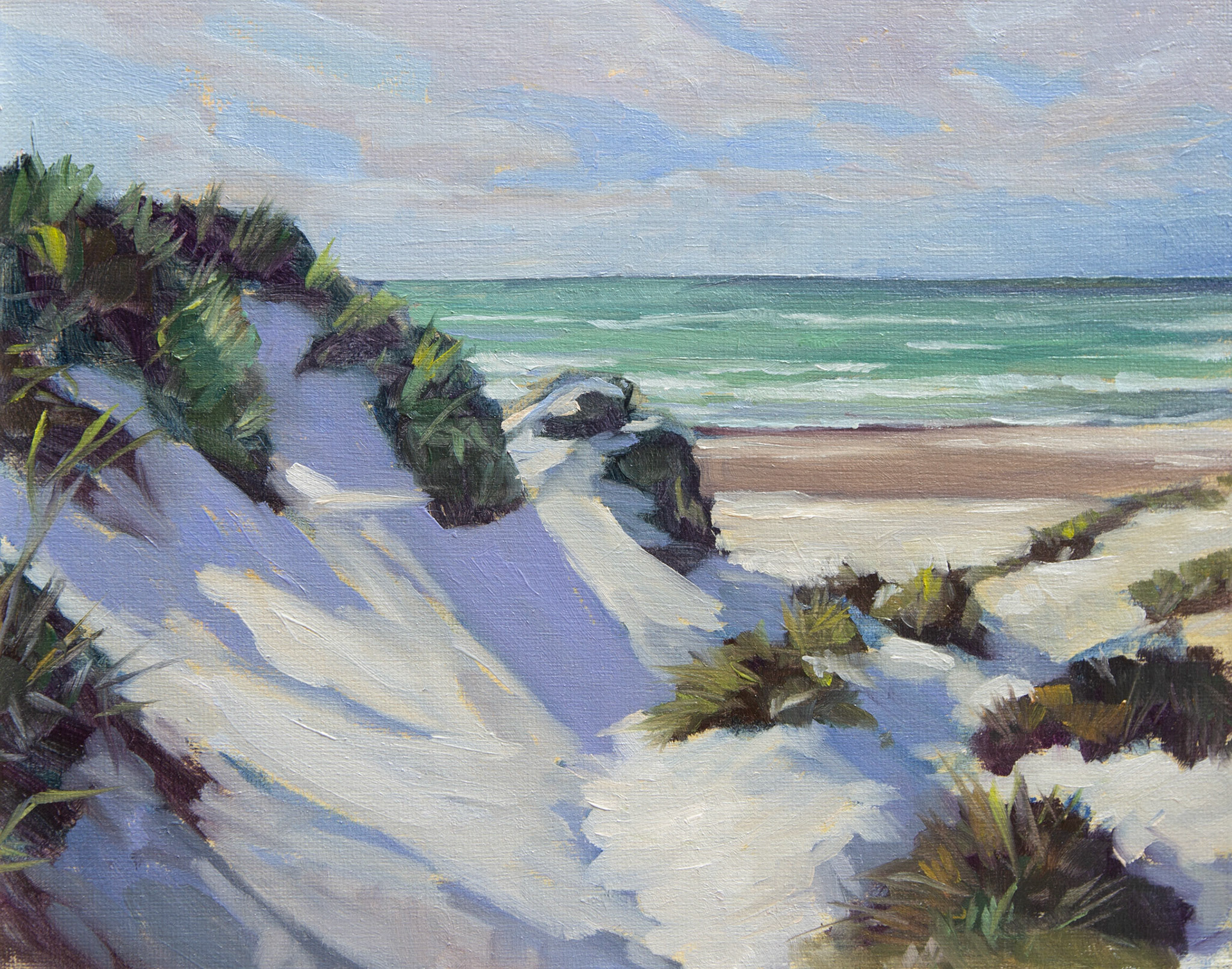 dunes 10" X 8" OIL ON LINEN