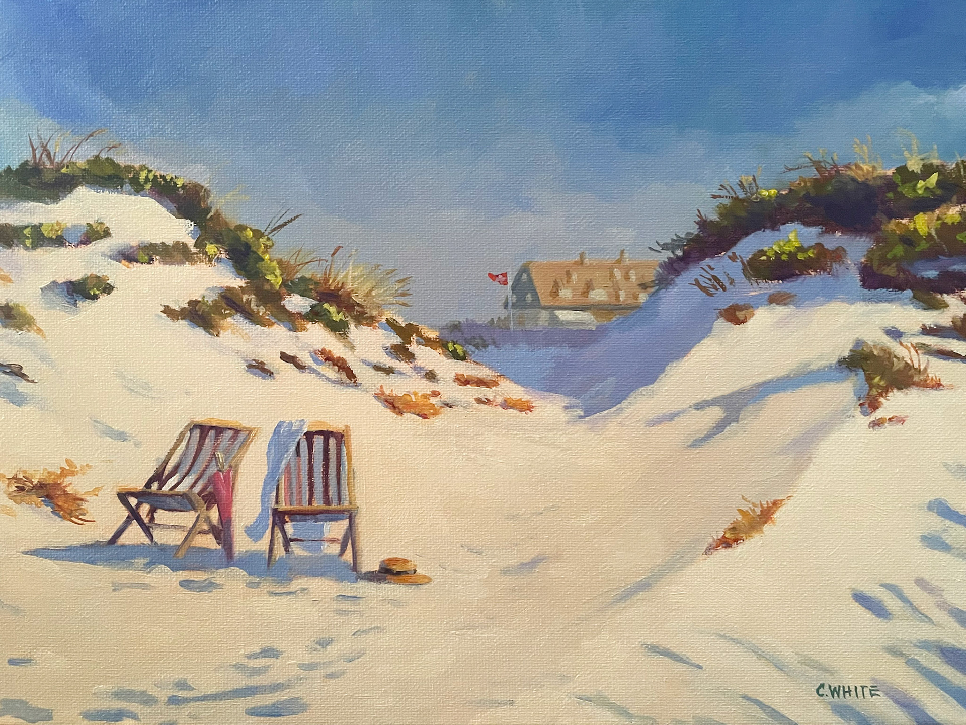 bade hotel 12" X 9" OIL ON LINEN