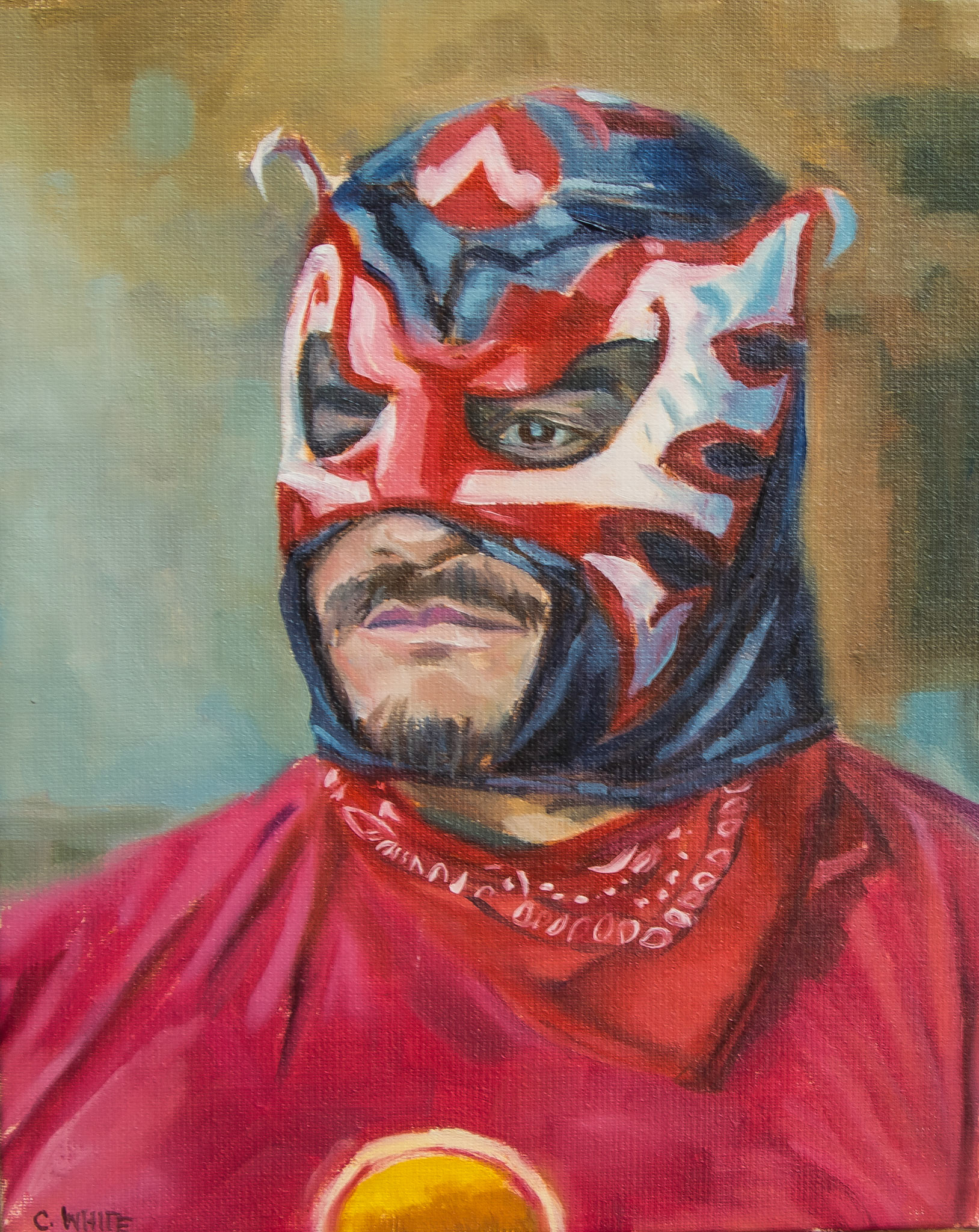 the proprietor 8" X 10" OIL ON LINEN