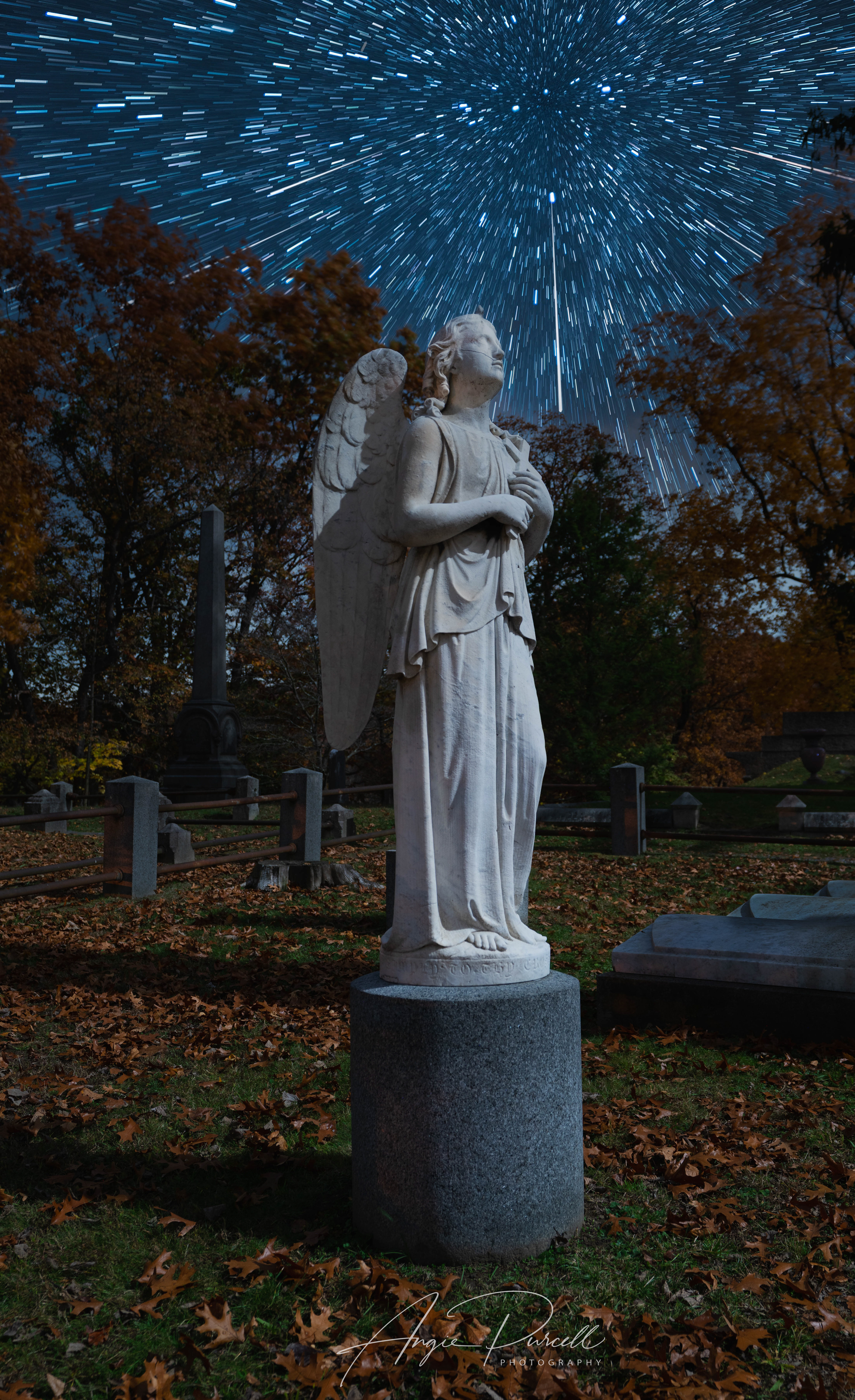 Falling stars and angels in Sleepy Hollow, NY