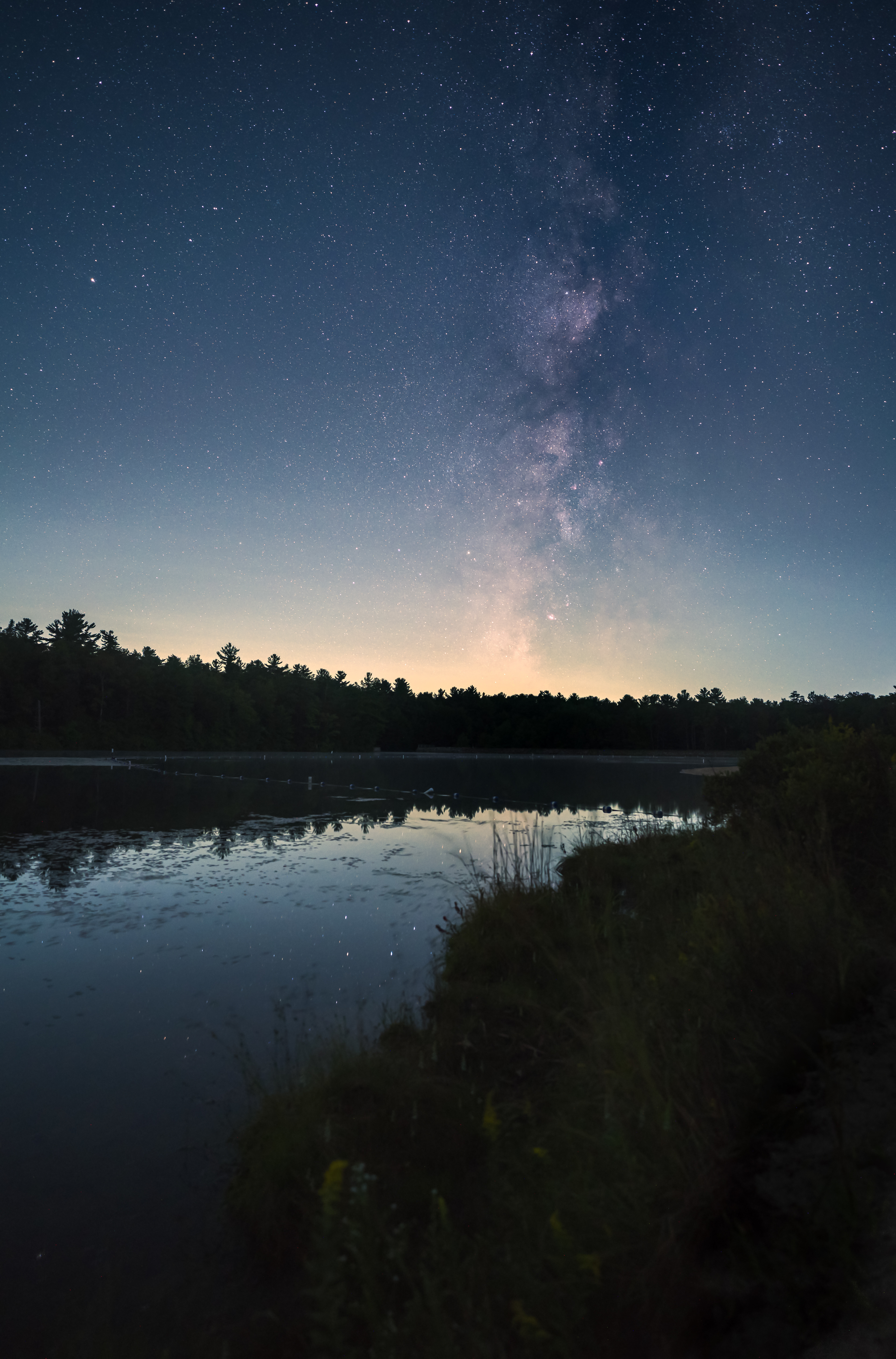 Milky Way over Hickory Run State Park 