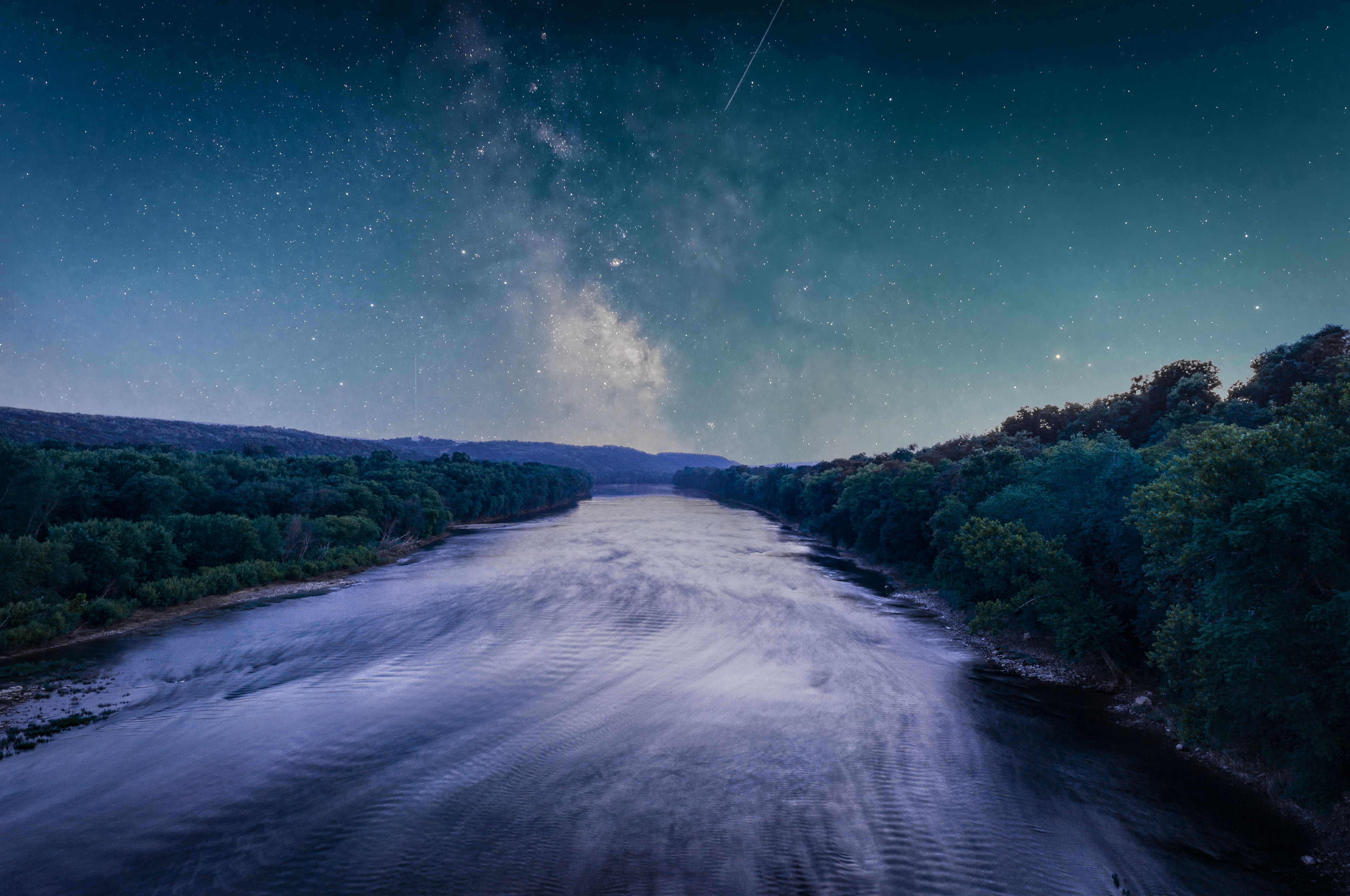 River of stars, Susquehanna River, Berwick, PA