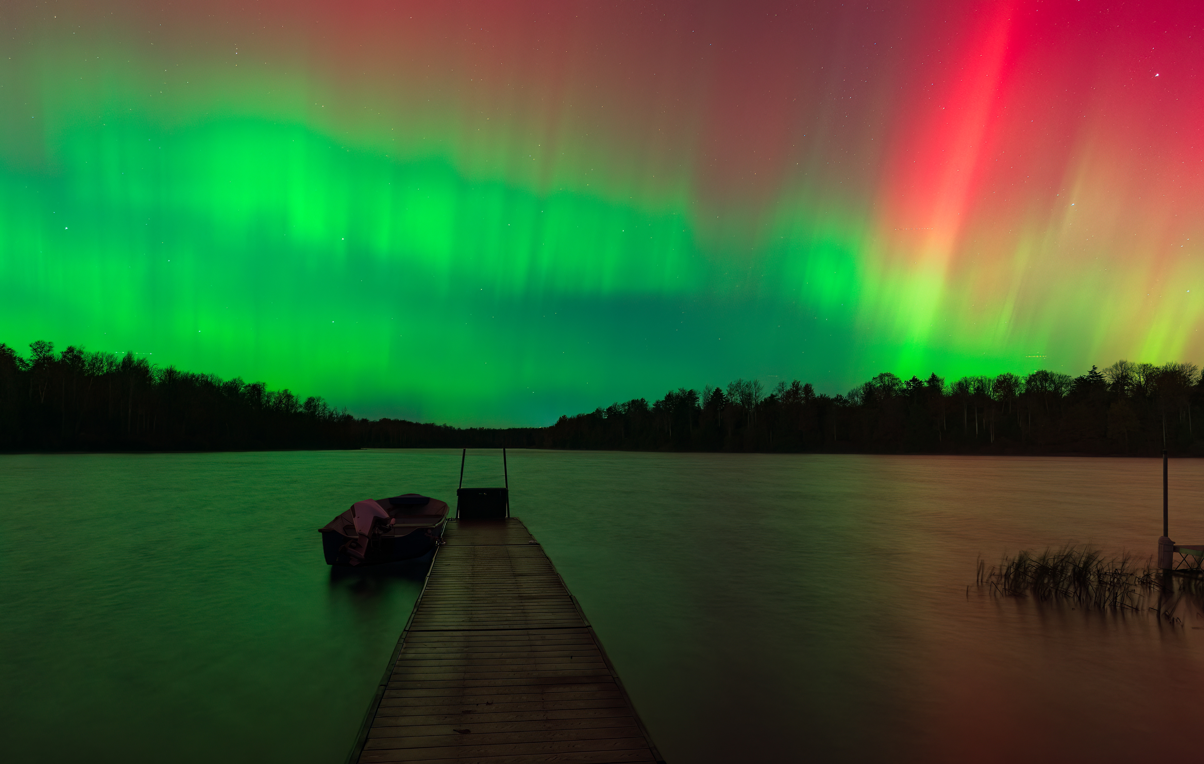Oct 10, 2024 Aurora over Lake Jean, PA