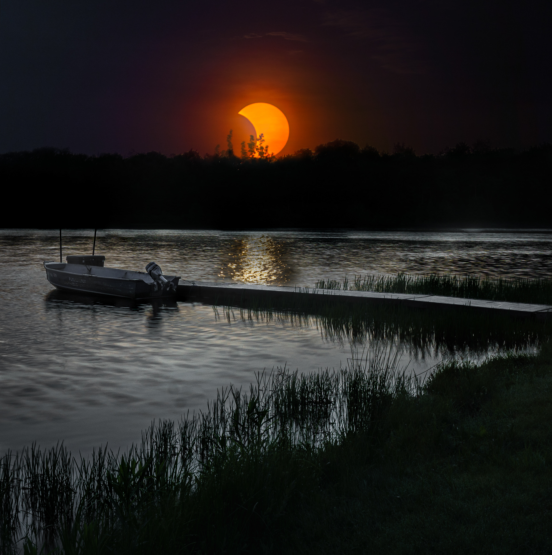 June 2021 Partial Solar Eclipse at Lake Jean 