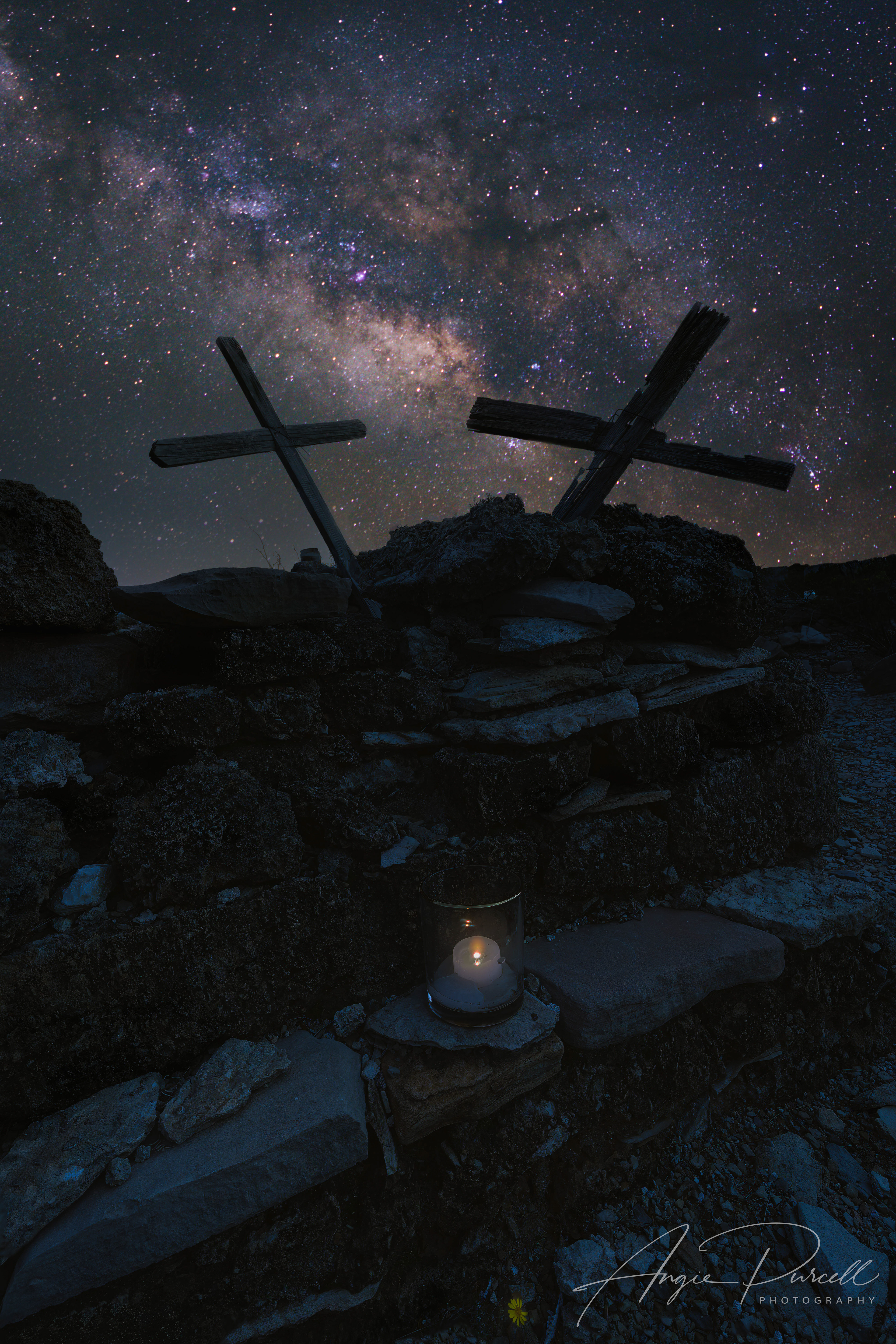 Milky Way over Terlingua Cemetery, TX