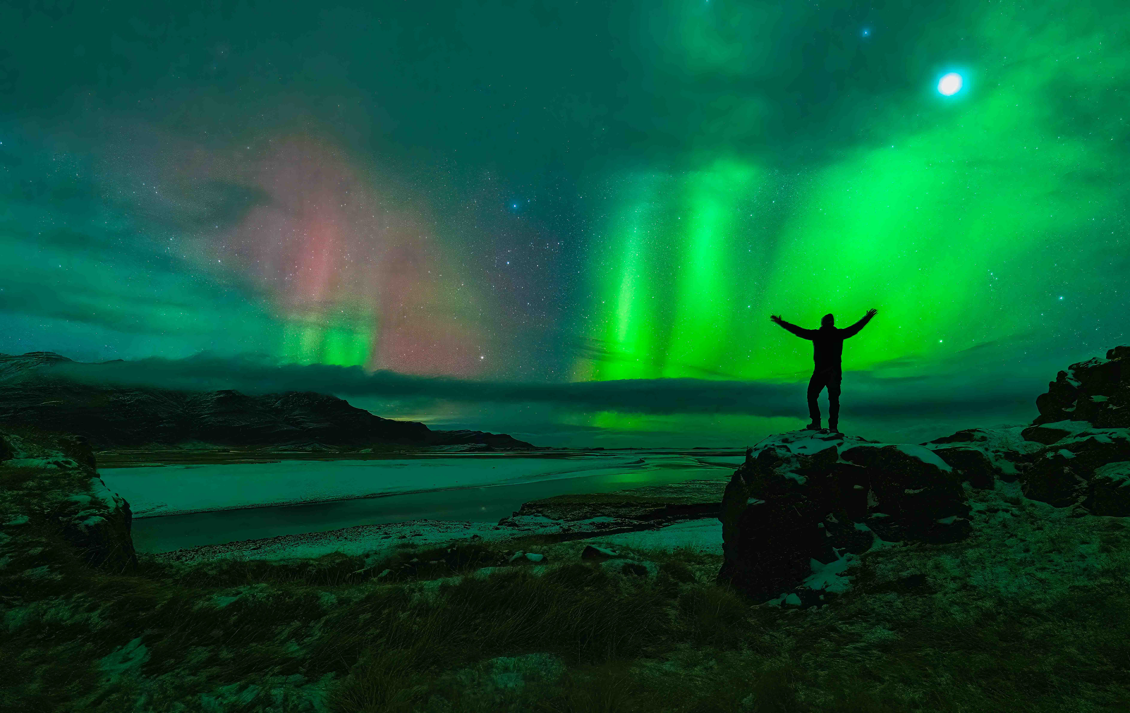 Calling down the Lights in Iceland
