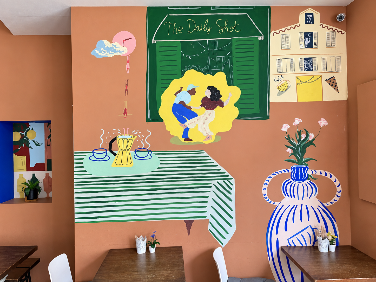 The Daily Shot - Wall illustration