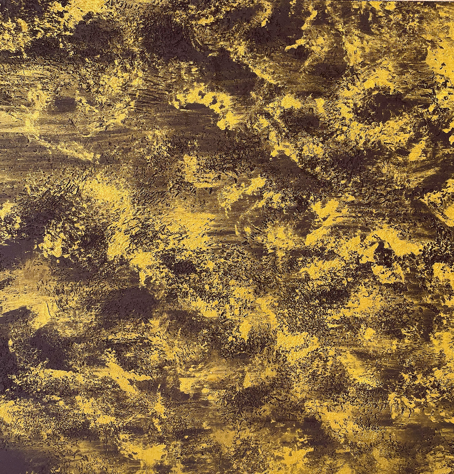 Special plaster finish - Bespoke color and gold pigment