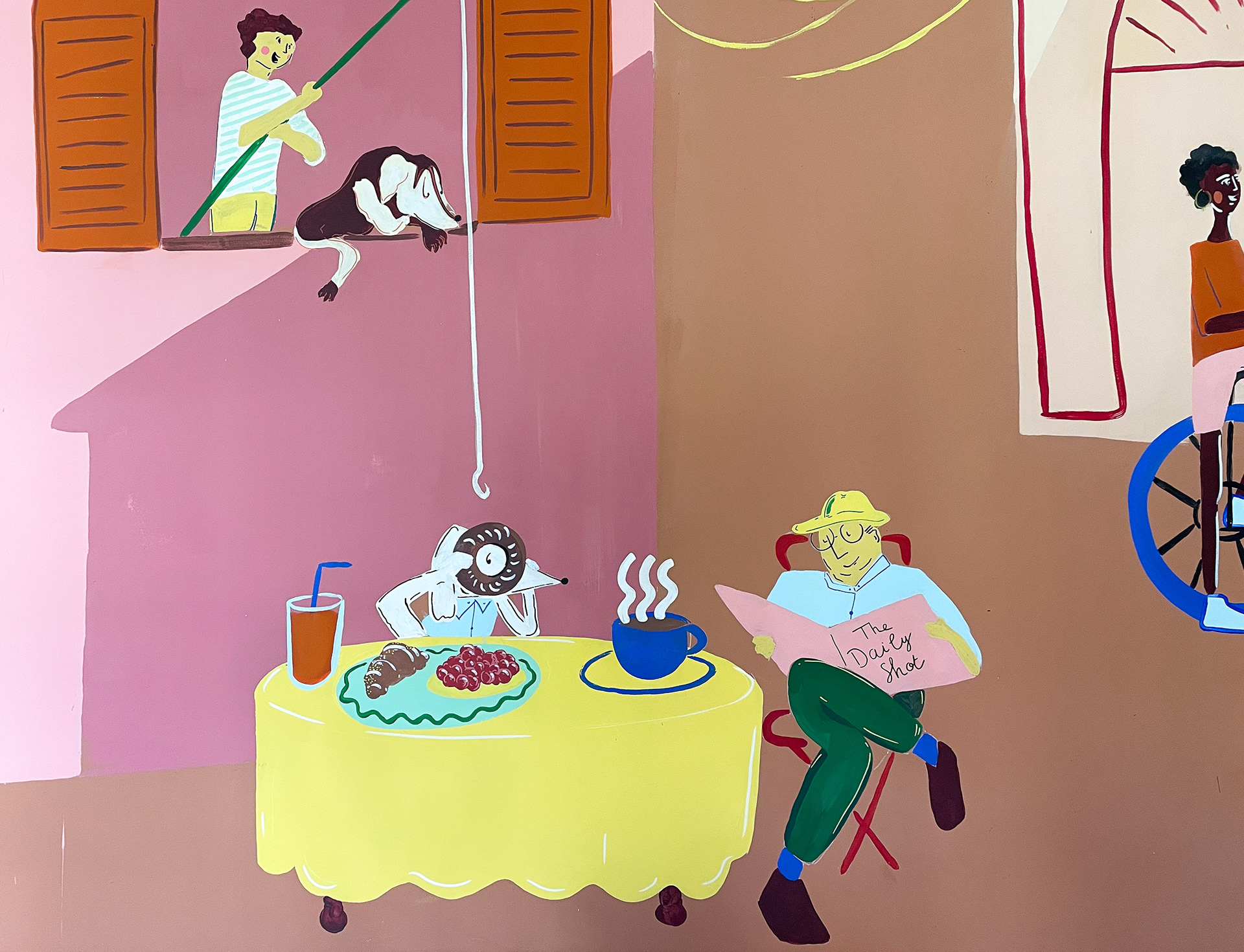 The Daily Shot - Wall illustration