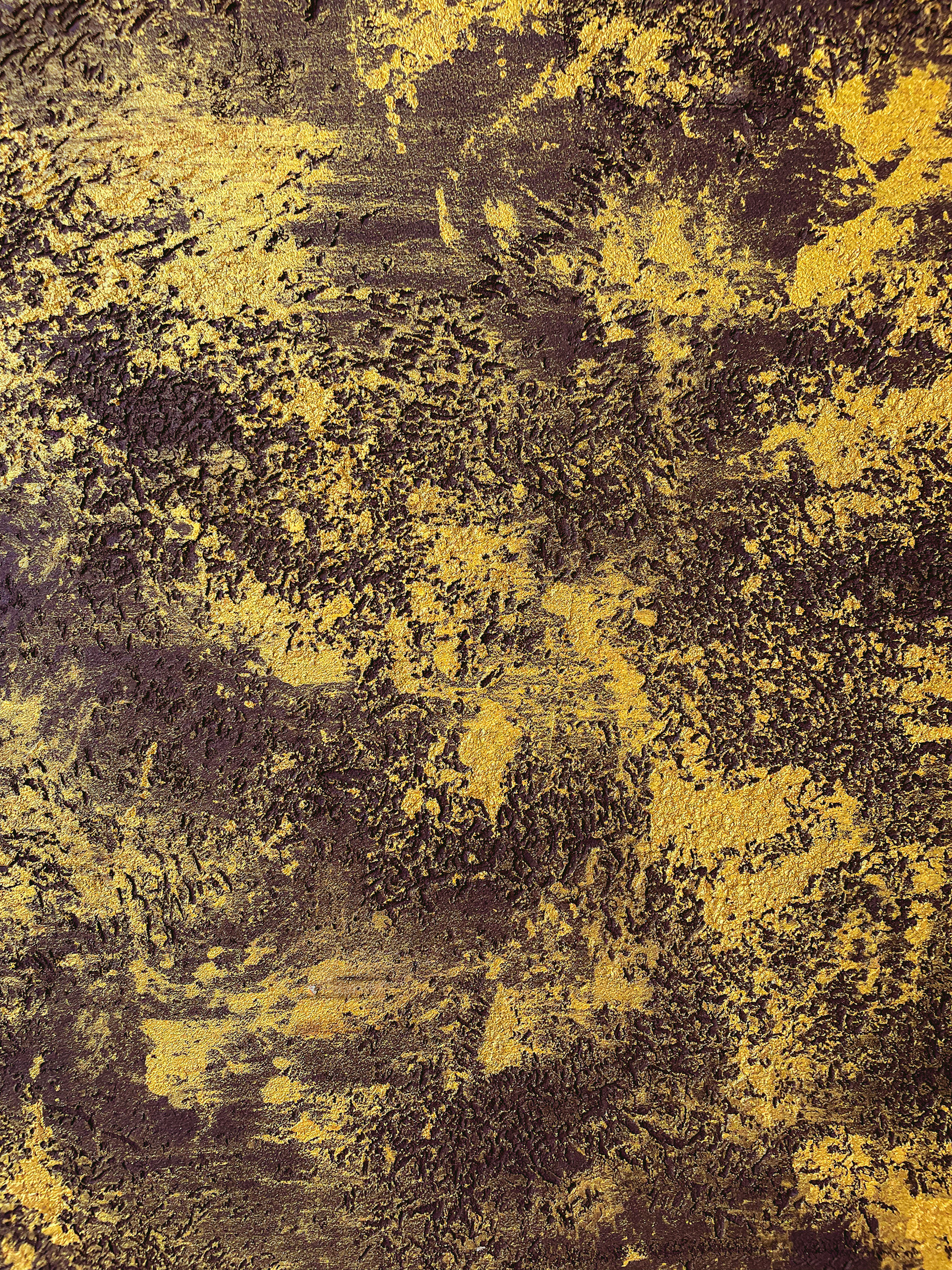 Special plaster finish - Bespoke color and gold pigment