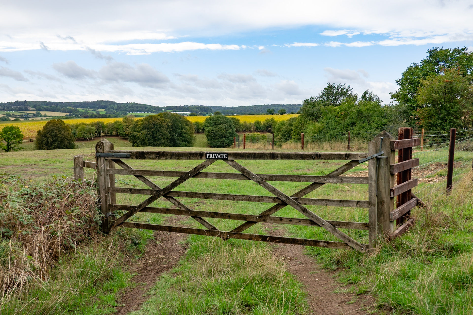 Private property - on way back from Charlbury