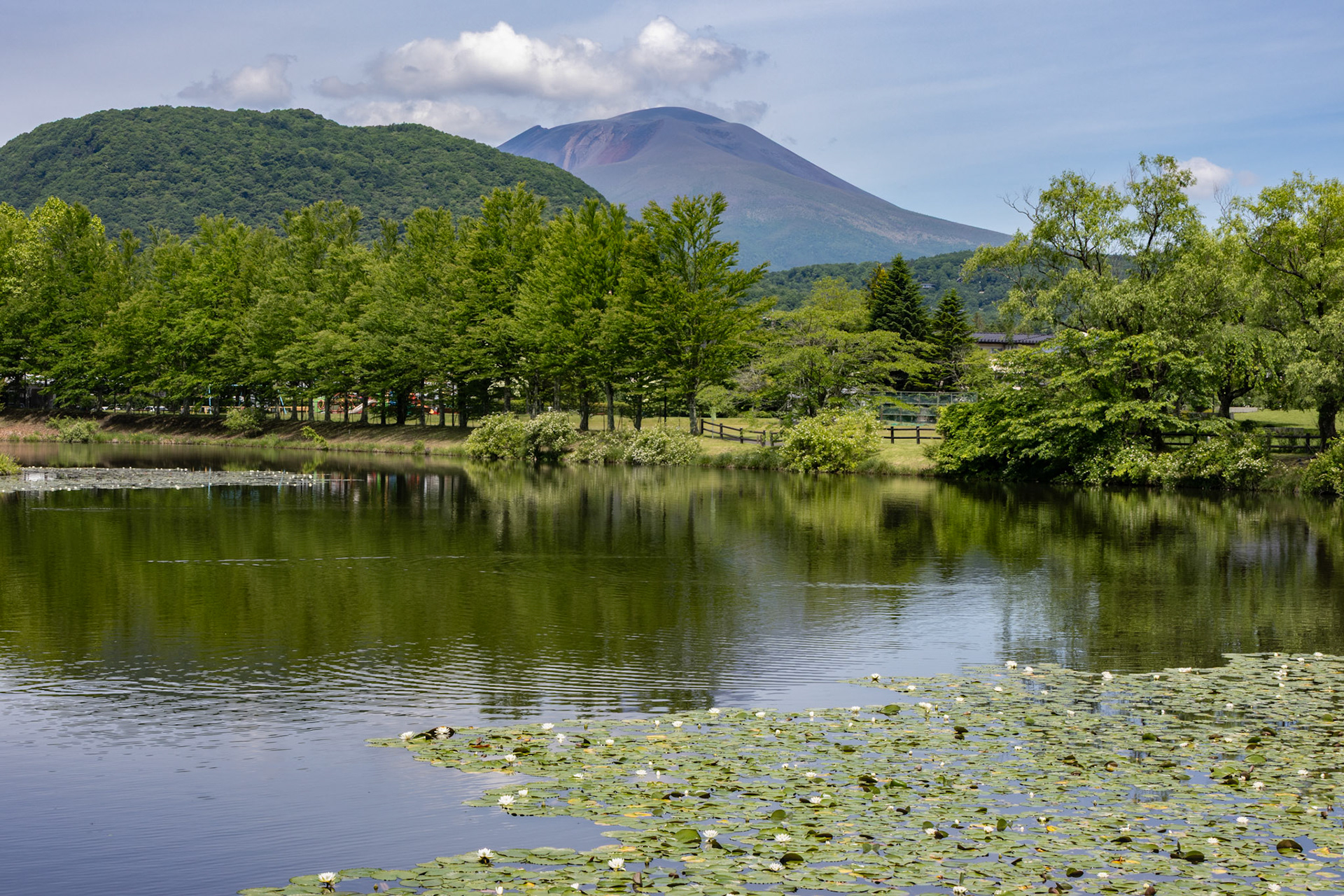 Mt Asame from Karuizawa. This has erupted multiple times in the past. In 1783 it erupted killing over 1100 people