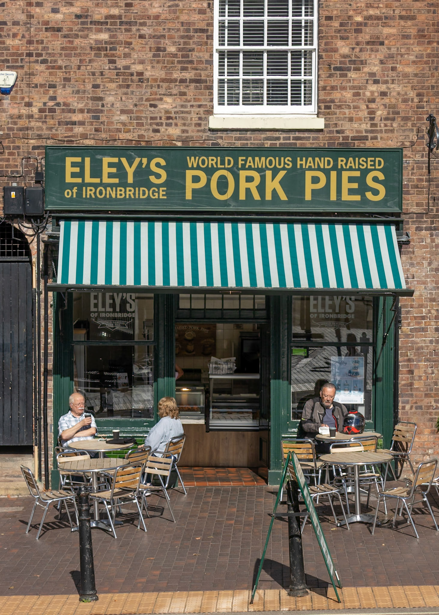 World famous hand raised pork pies, Ironbridge