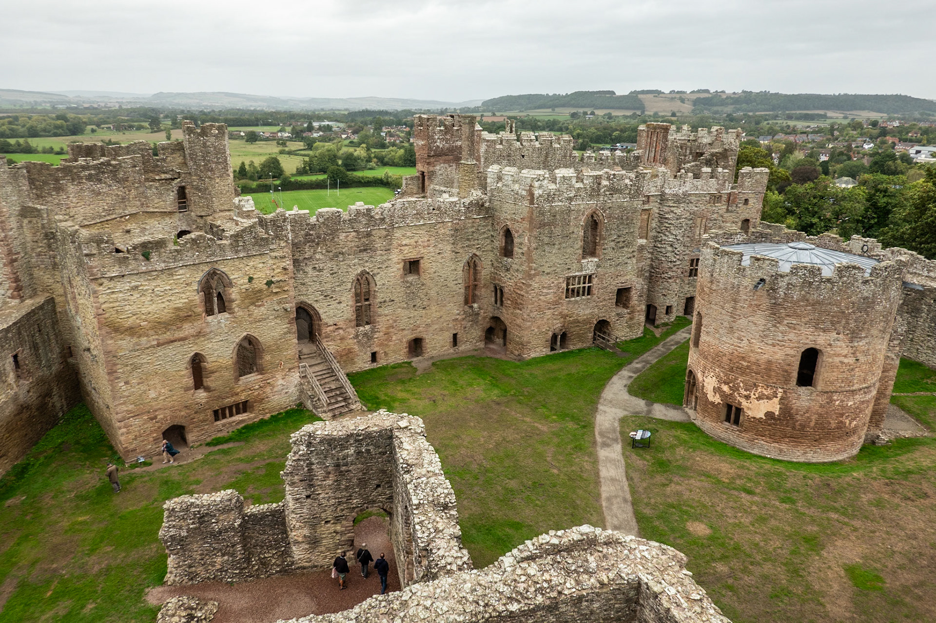 Panorama from Ludlow Castle