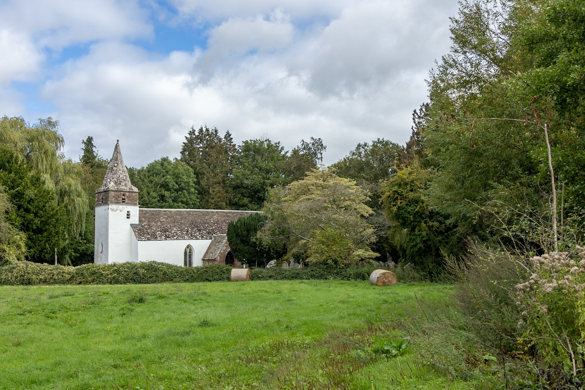 St Peters Church. This regularly floods when the Wye comes up