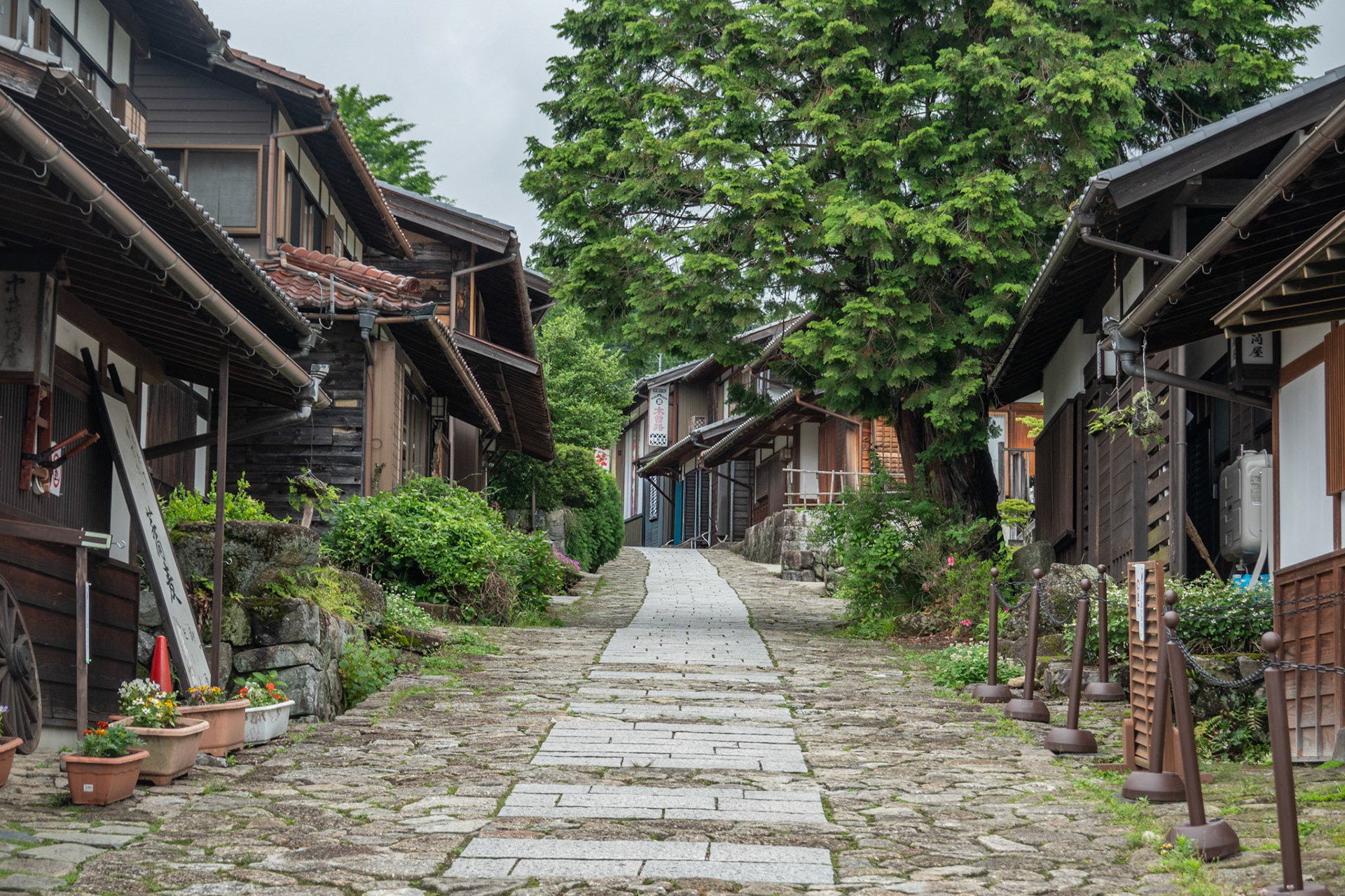 Magome. The start of the Nakisendo Highway. Quite touristy, but not very crowded