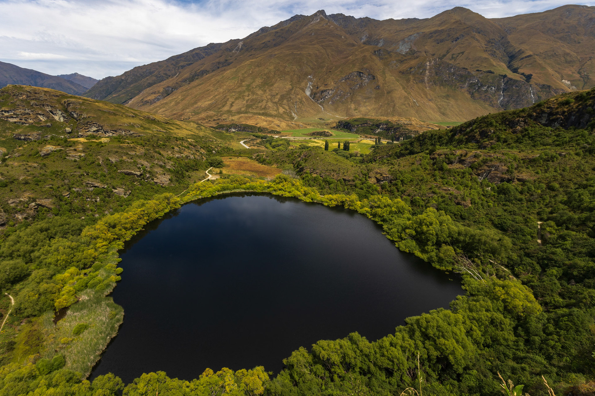 Diamond Lake from above