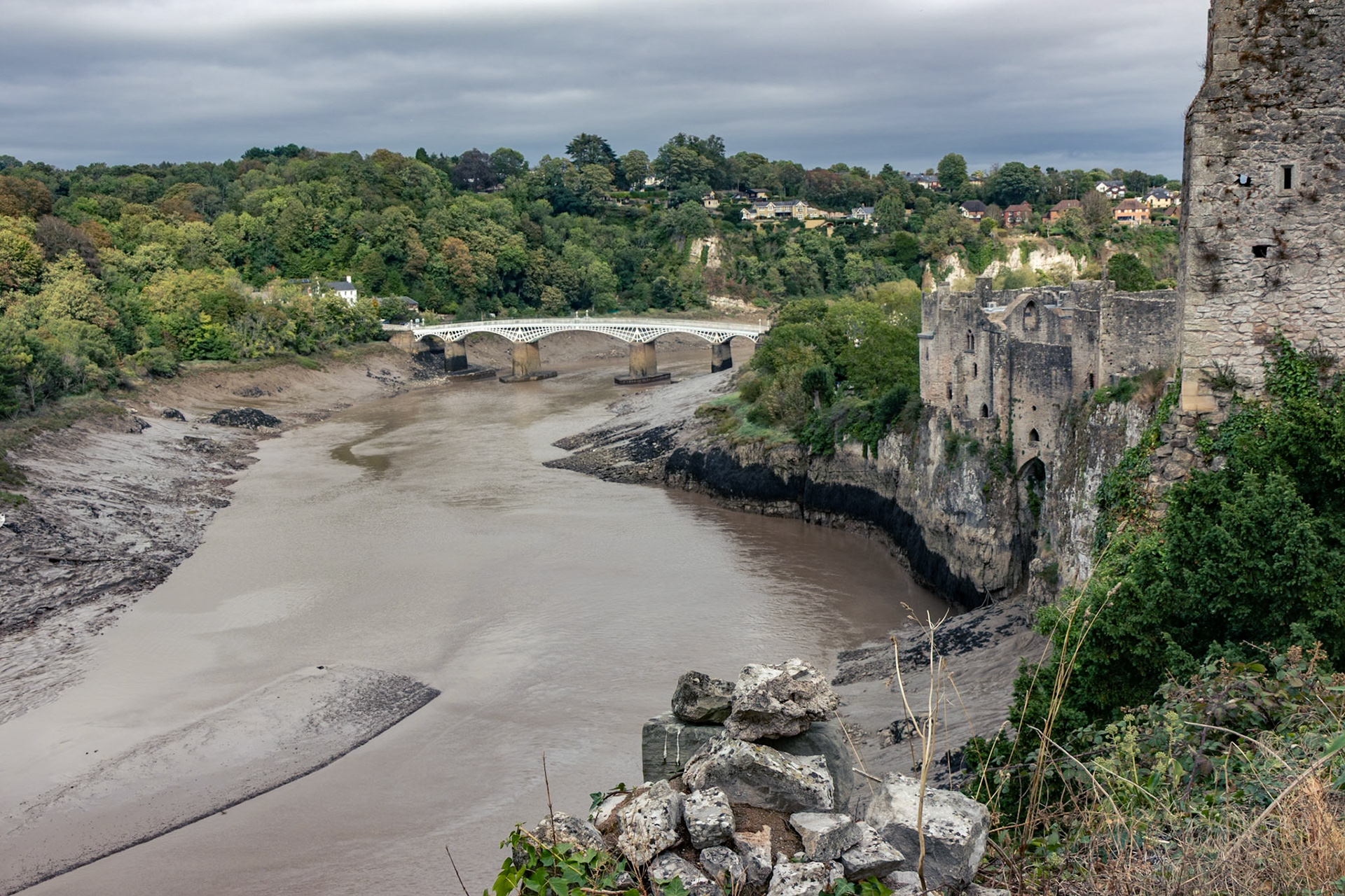 Chepstow river from castle