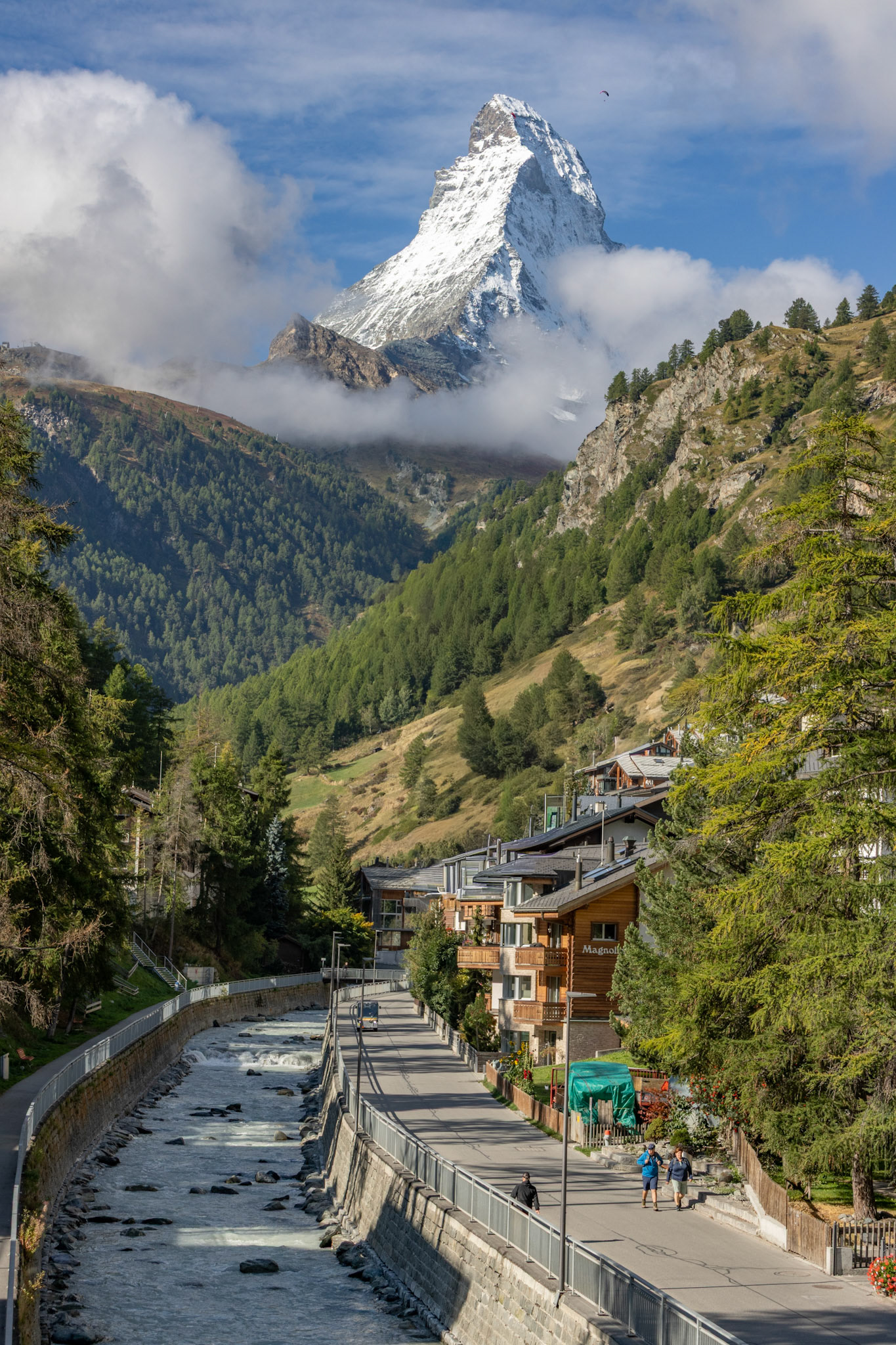 View from the town centre. No apologies for removing ugly cranes by AI