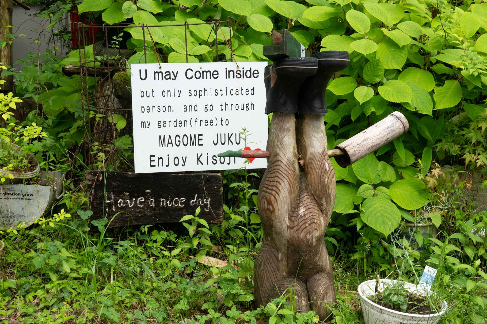 Quirky sign, Nakasendo Highway
