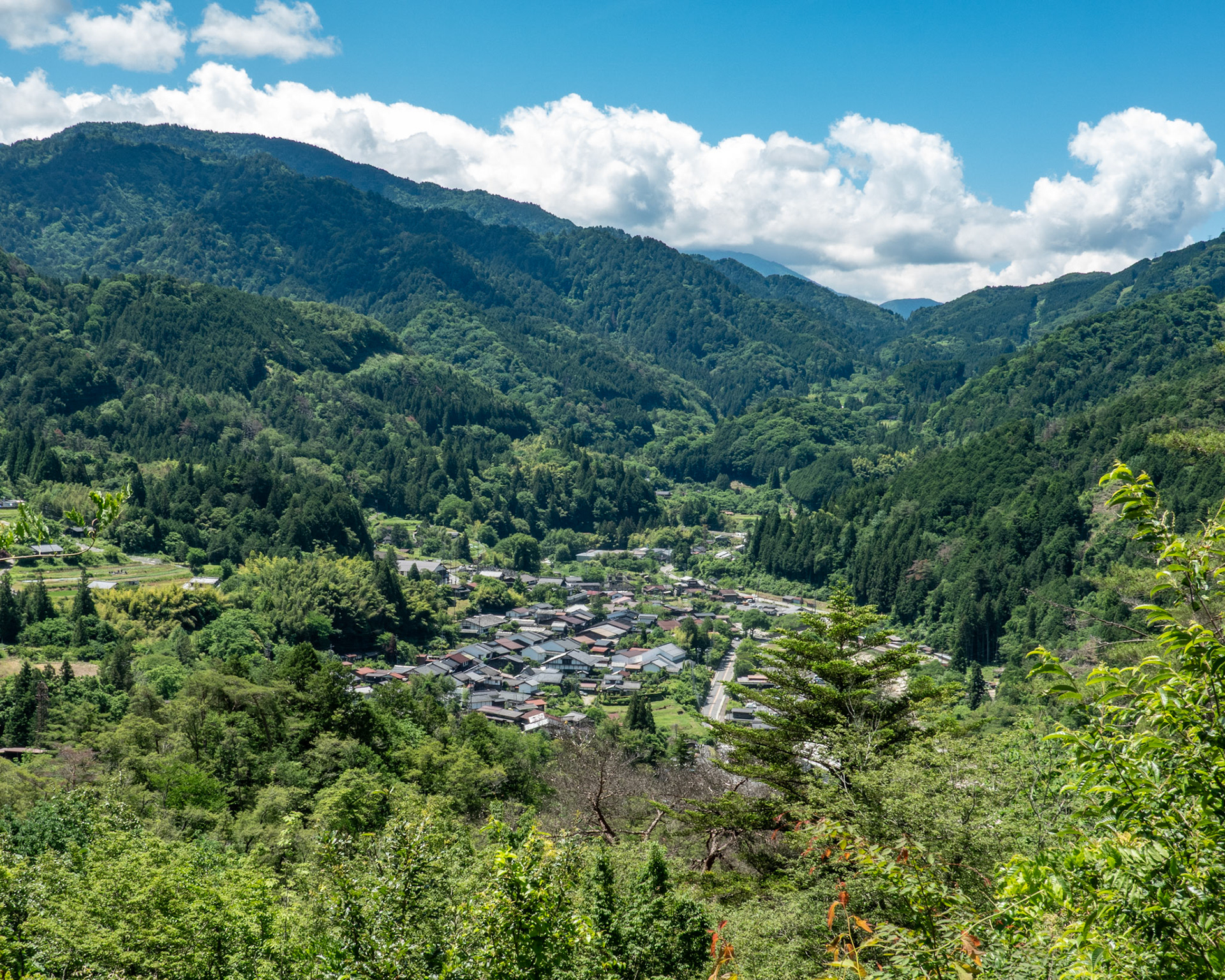 Tsumago from the castle