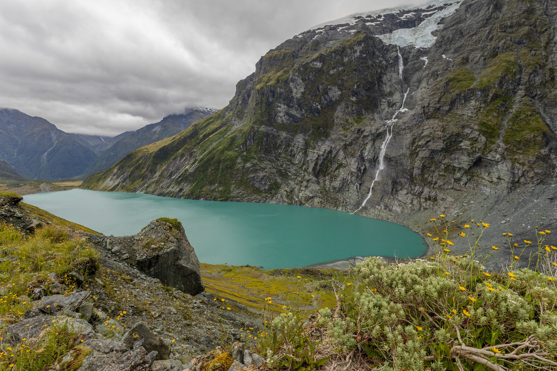 Lake Lucidius from the top of the moraine