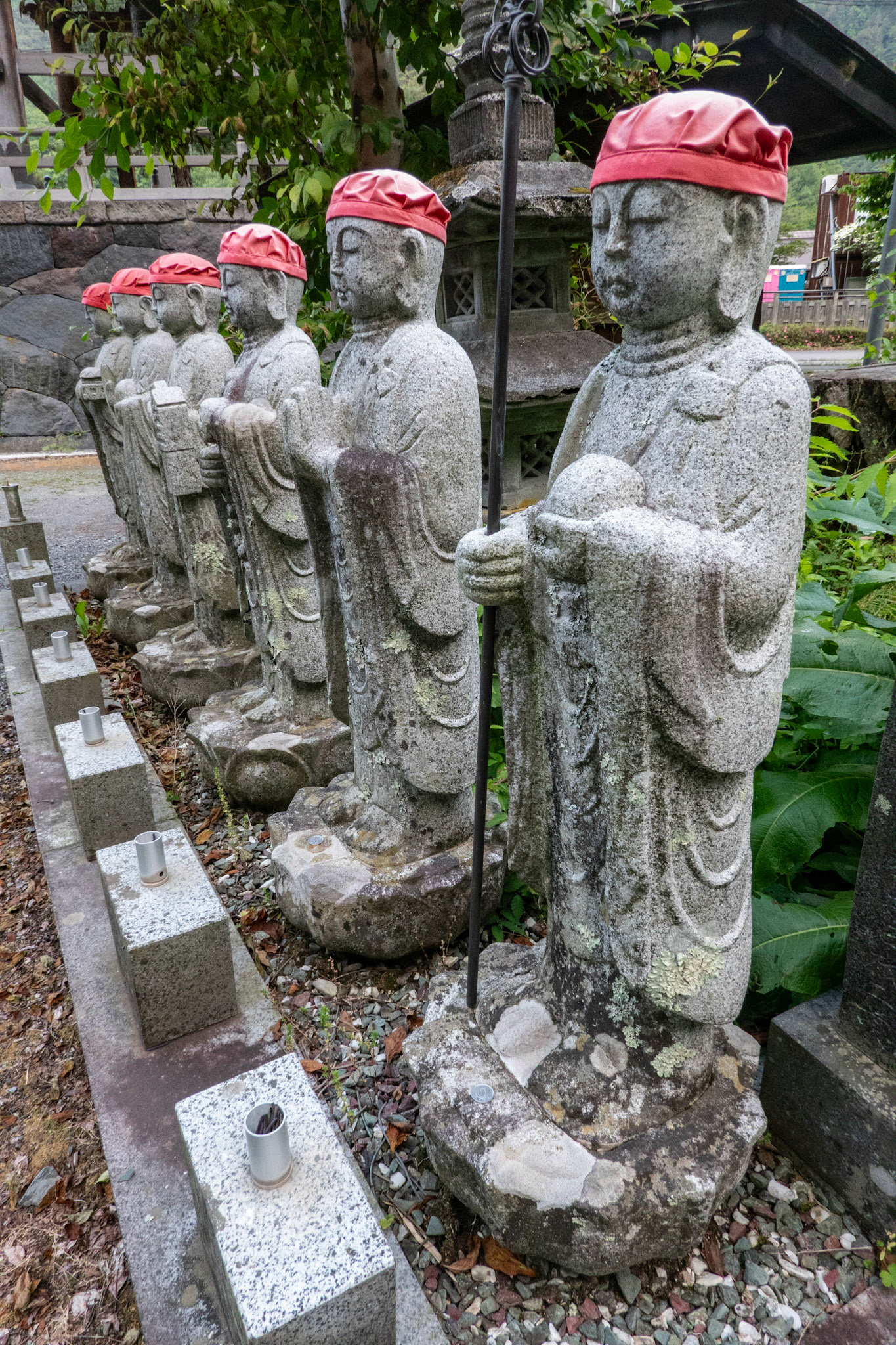 Buddhas at one of the many shrines