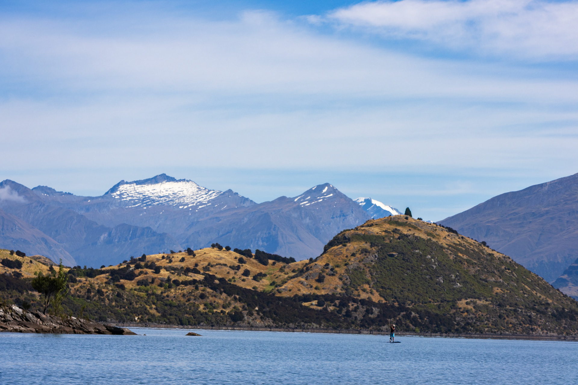 Paddleboarder on Lake Wanaka