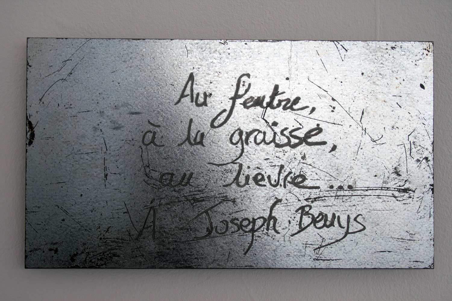 " Reconnaissances - à Joseph Beuys "