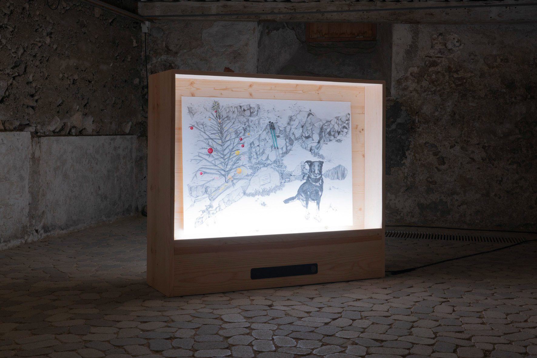 " Trouver le geste - Jean-Pierre et Florent  " - vue exposition - Abri-mémoire -  été 2024 - Photo : Anaïs Marion