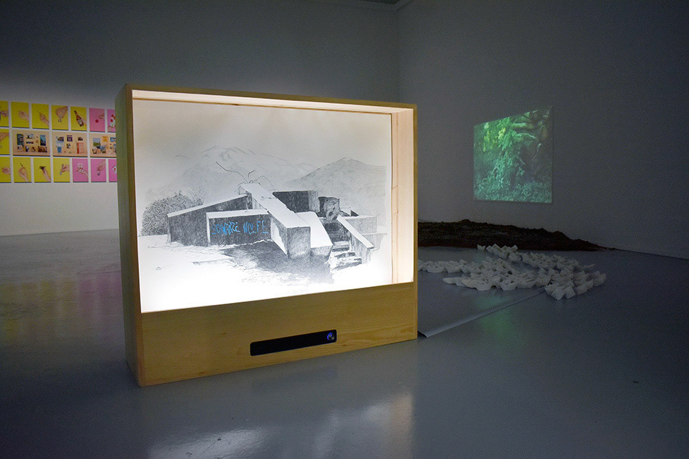 " Trouver le geste - Croix du Staufen " - vue exposition - Rurart - fin 2024