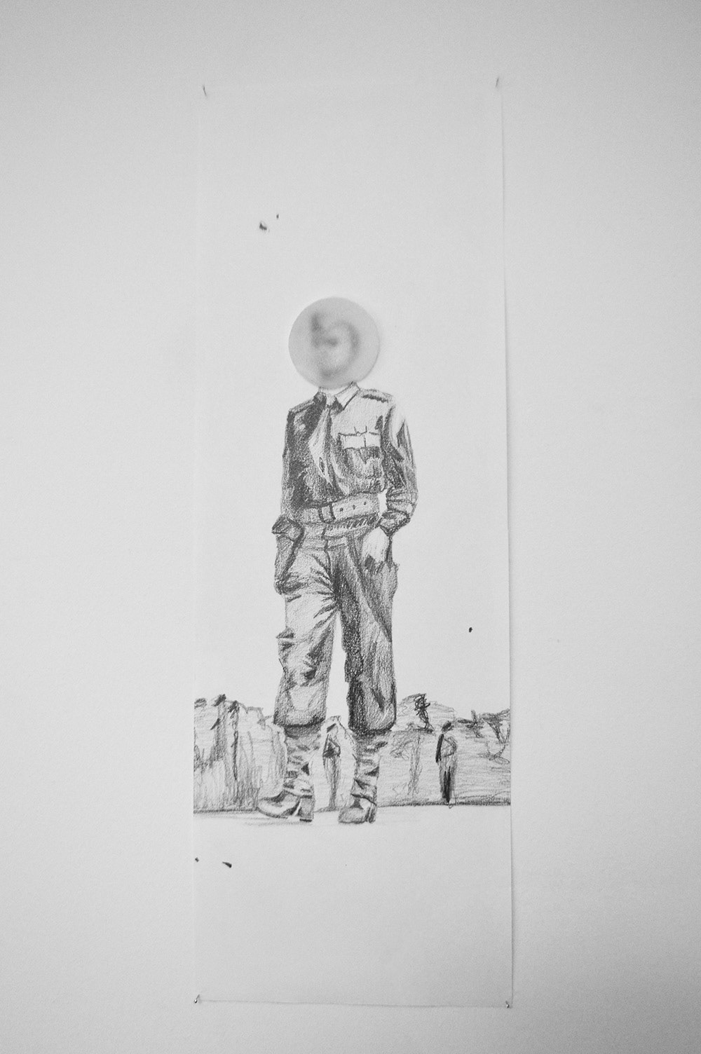 " L'astronaute "  - vue du dessin