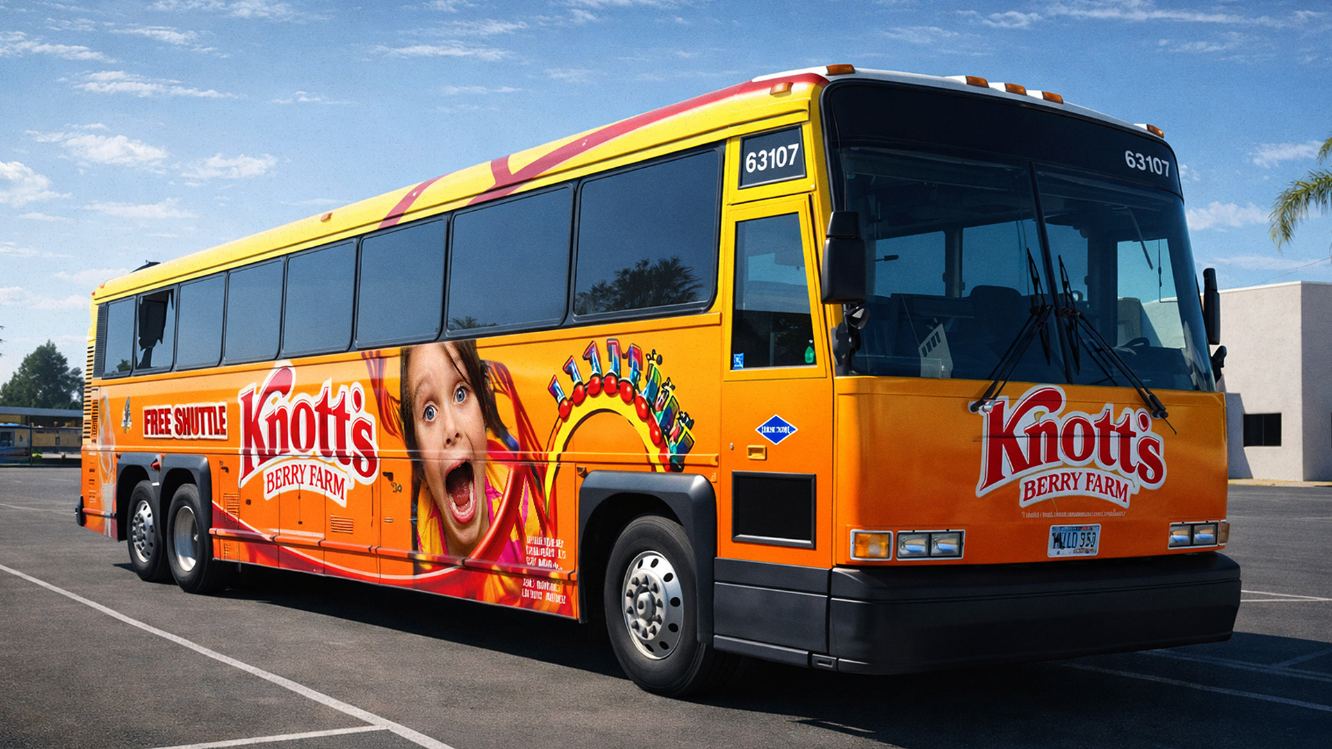 Knott's Berry Farm Bus Wrap