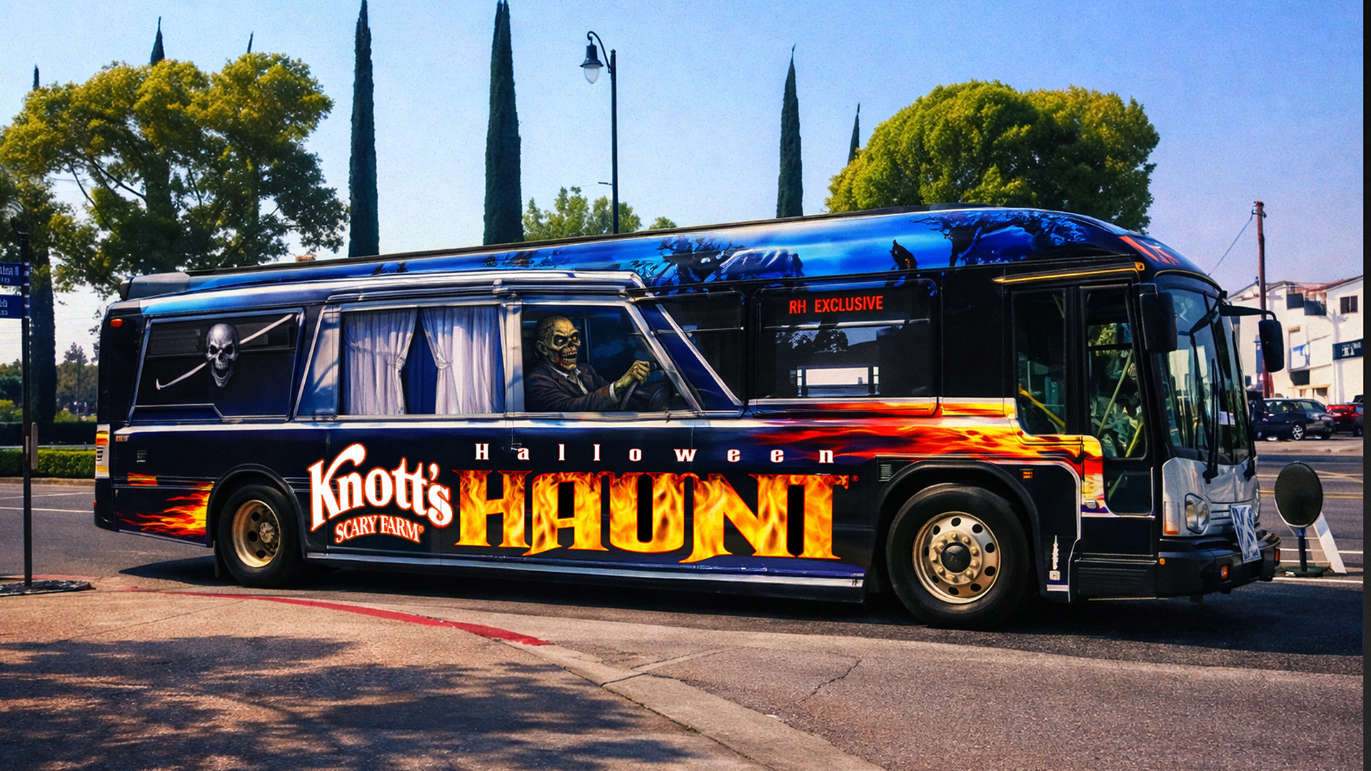 Knott's Scary Farm 2007 Halloween Haunt OCTA Bus Wrap