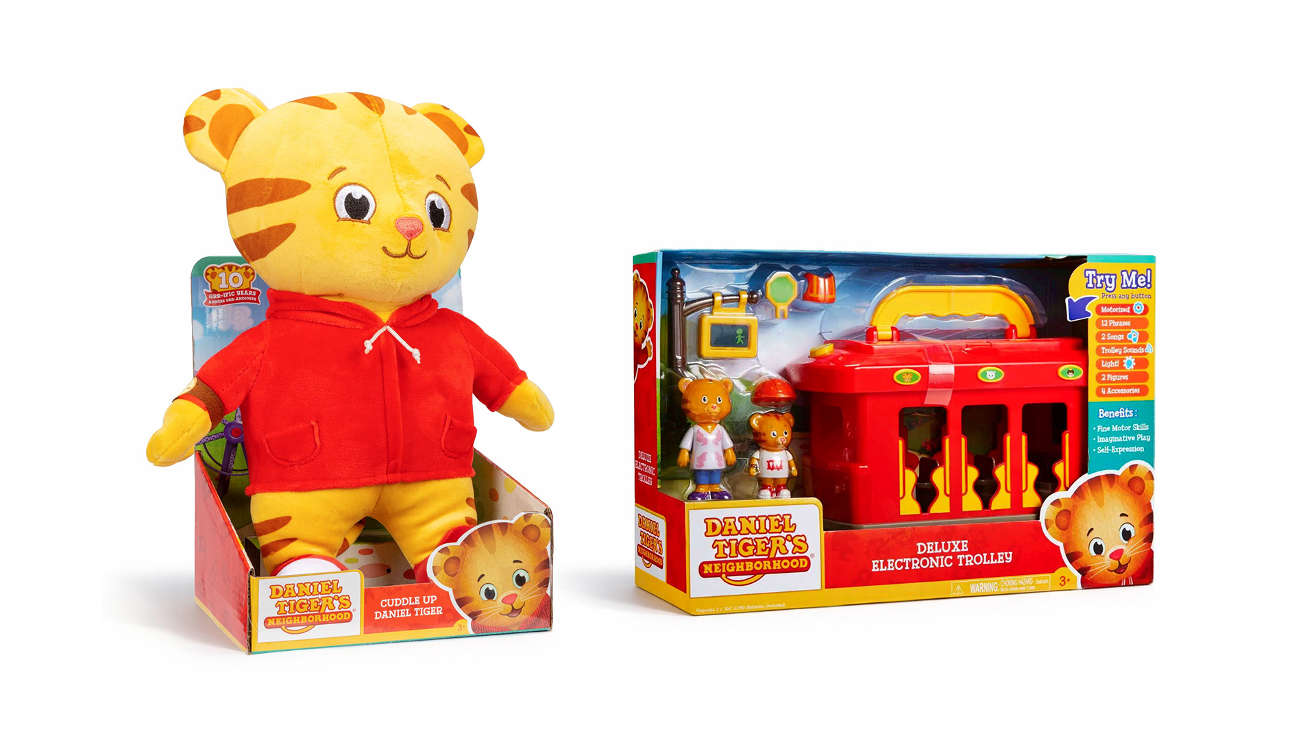 Daniel Tiger's Neighborhood Plush and Trolley Toys