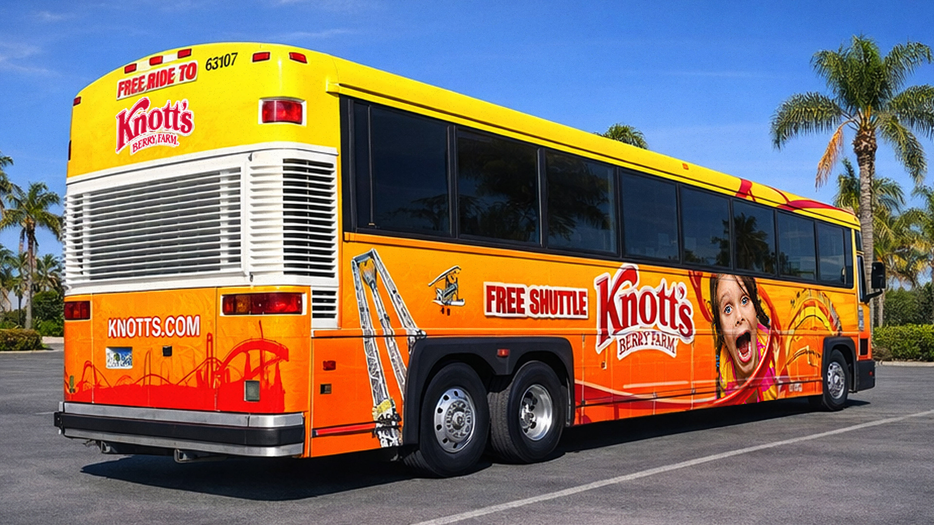 Knott's Berry Farm Bus Wrap
