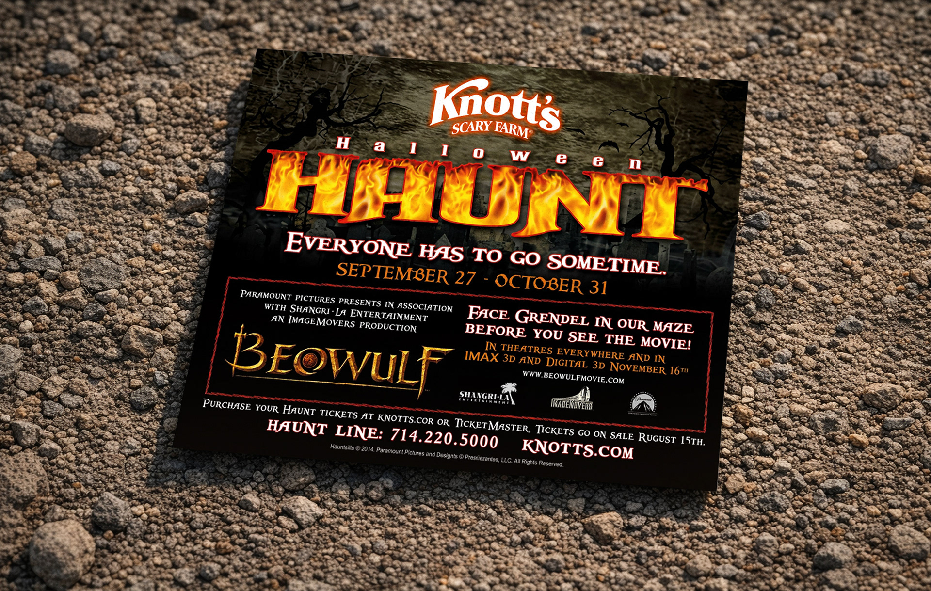 Knott's Scary Farm 2007 Halloween Haunt Flyer